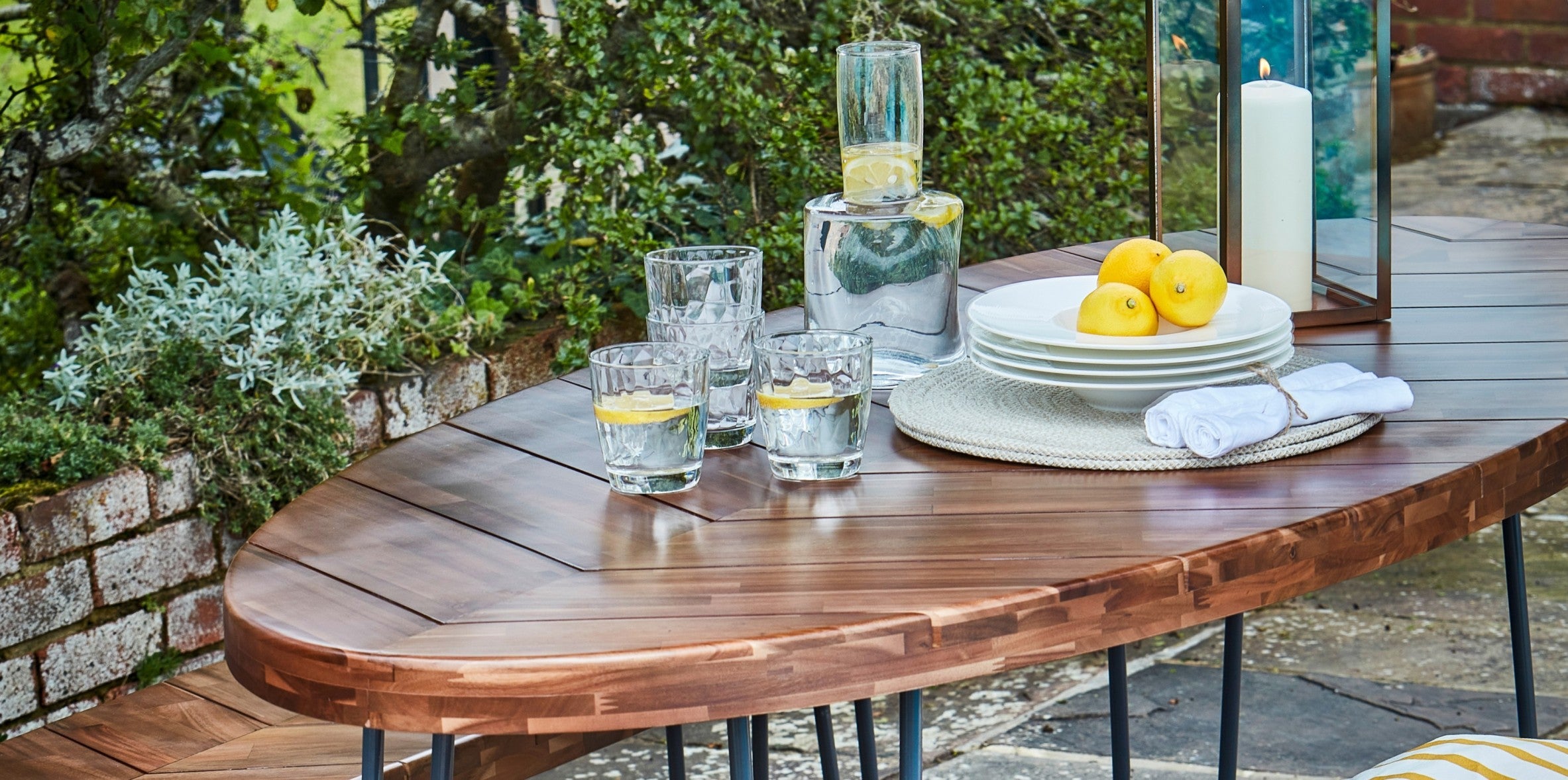 Ivyline Borough Furniture Set made from sustainably sourced acacia wood