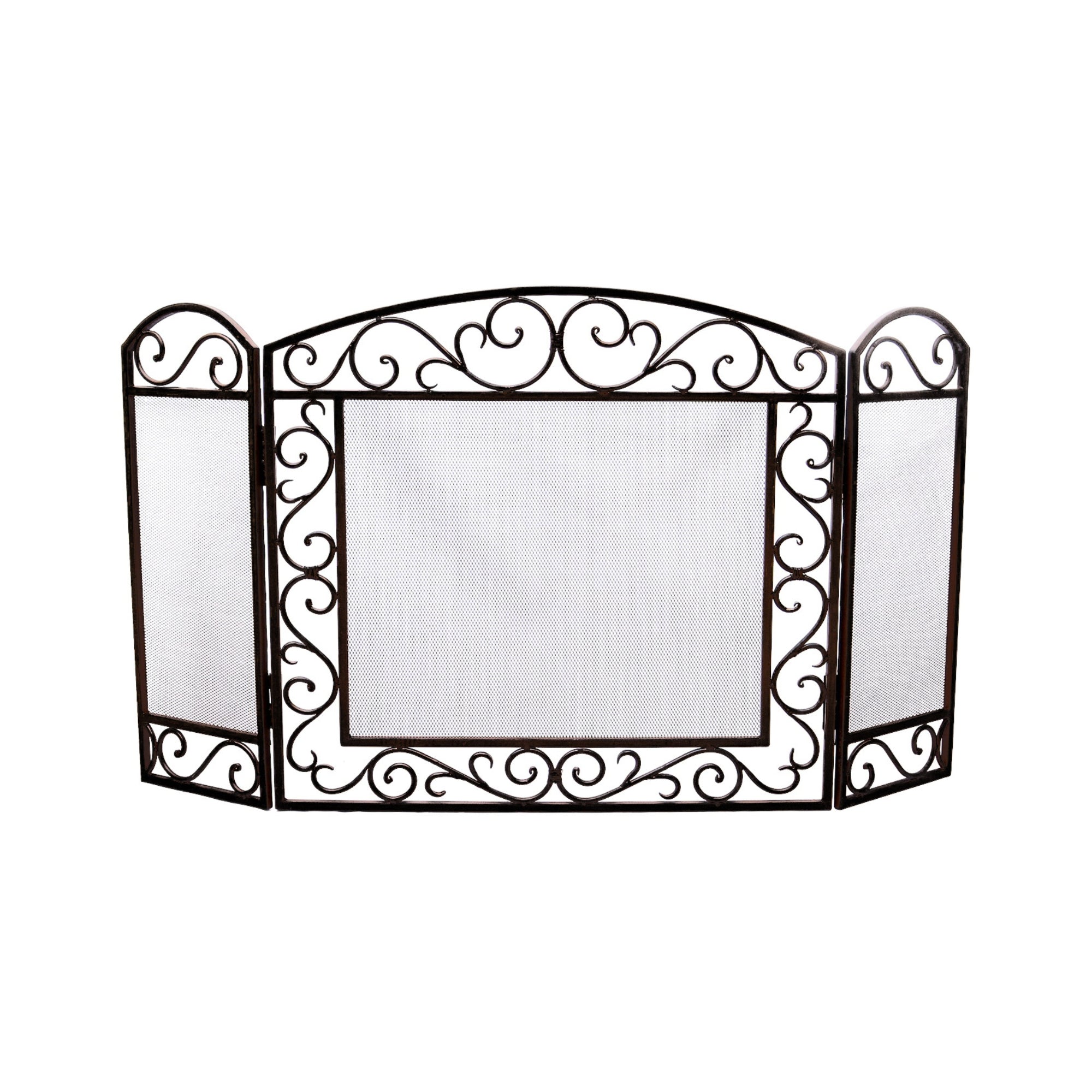 Vintage Style Iron Firescreen