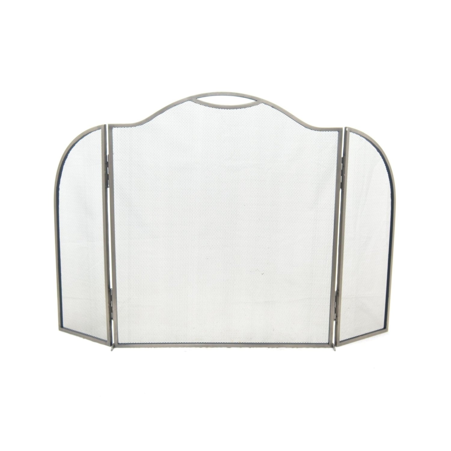 Pewter Curved Surround Fire Screen