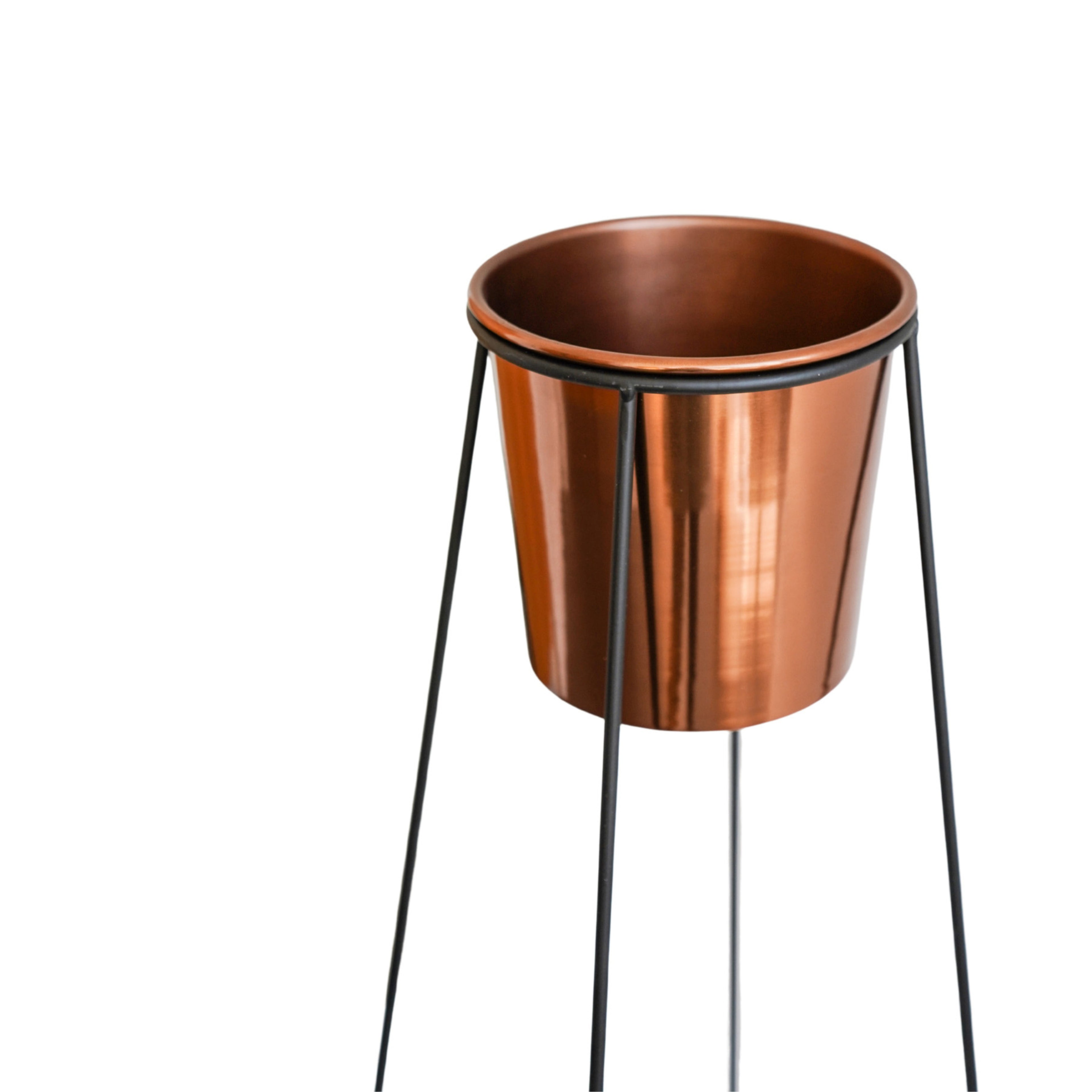 Copper Planter and Minimo Stand