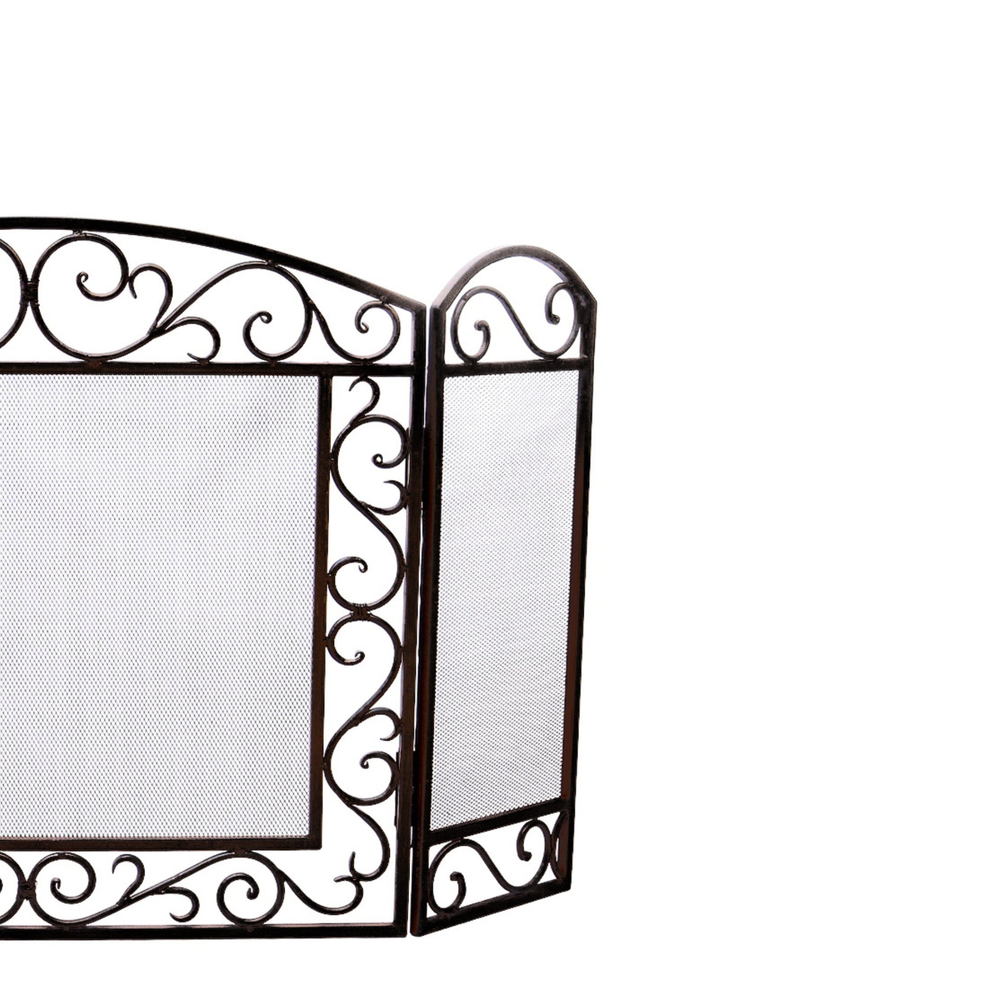 Vintage Style Iron Firescreen