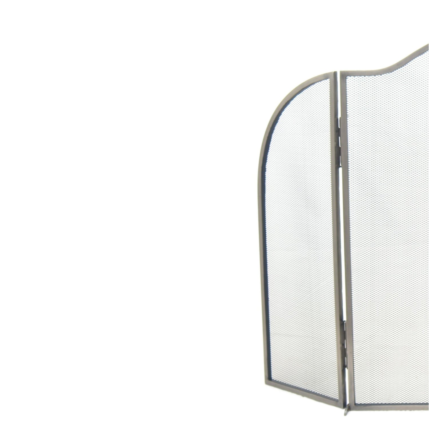 Pewter Curved Surround Fire Screen