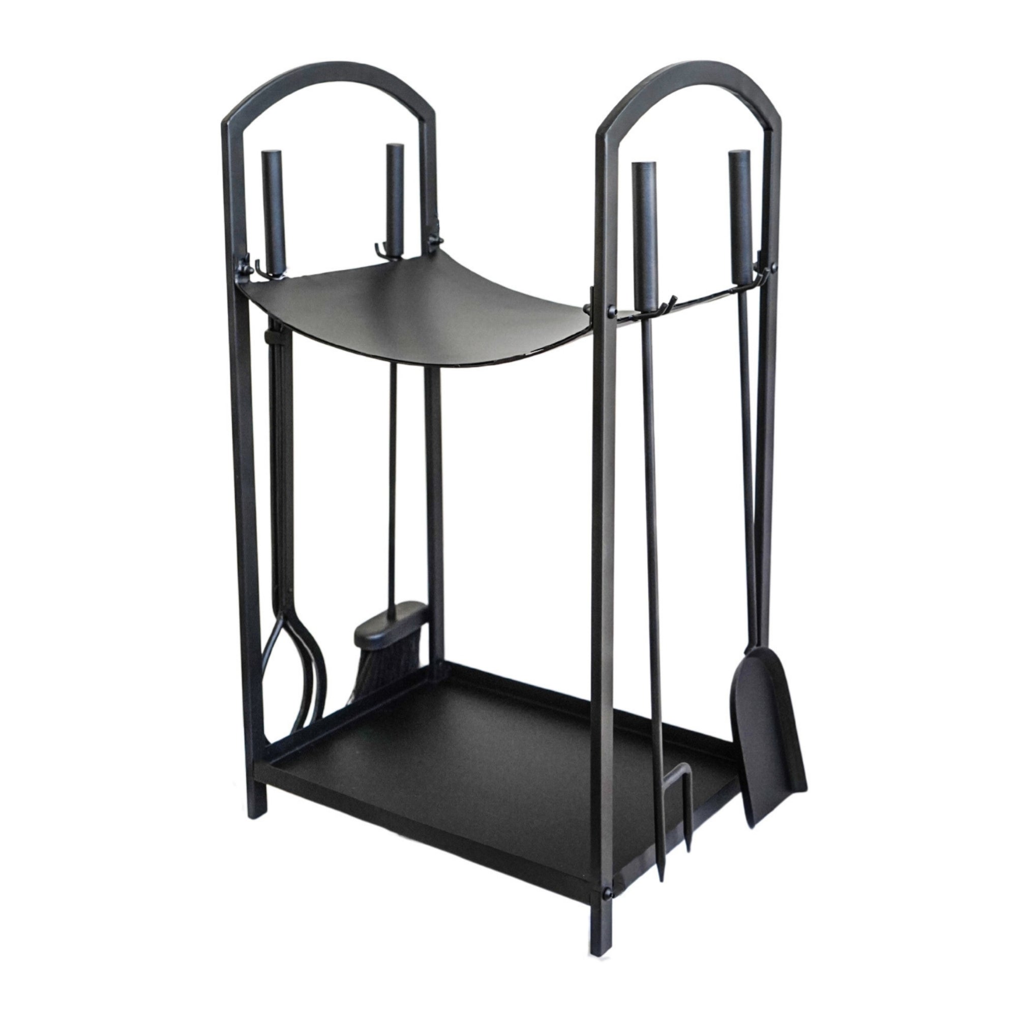 Curved Log Holder with Companion Set