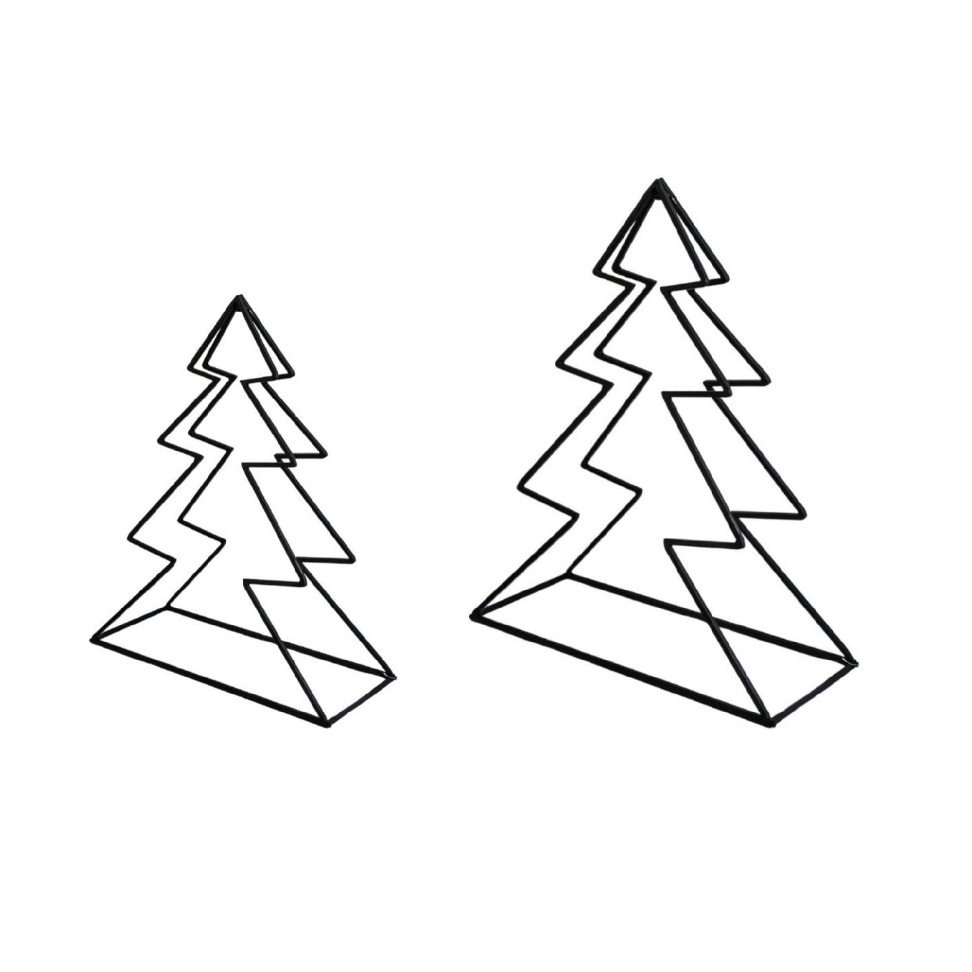Tree Log Holder Black Set of 2