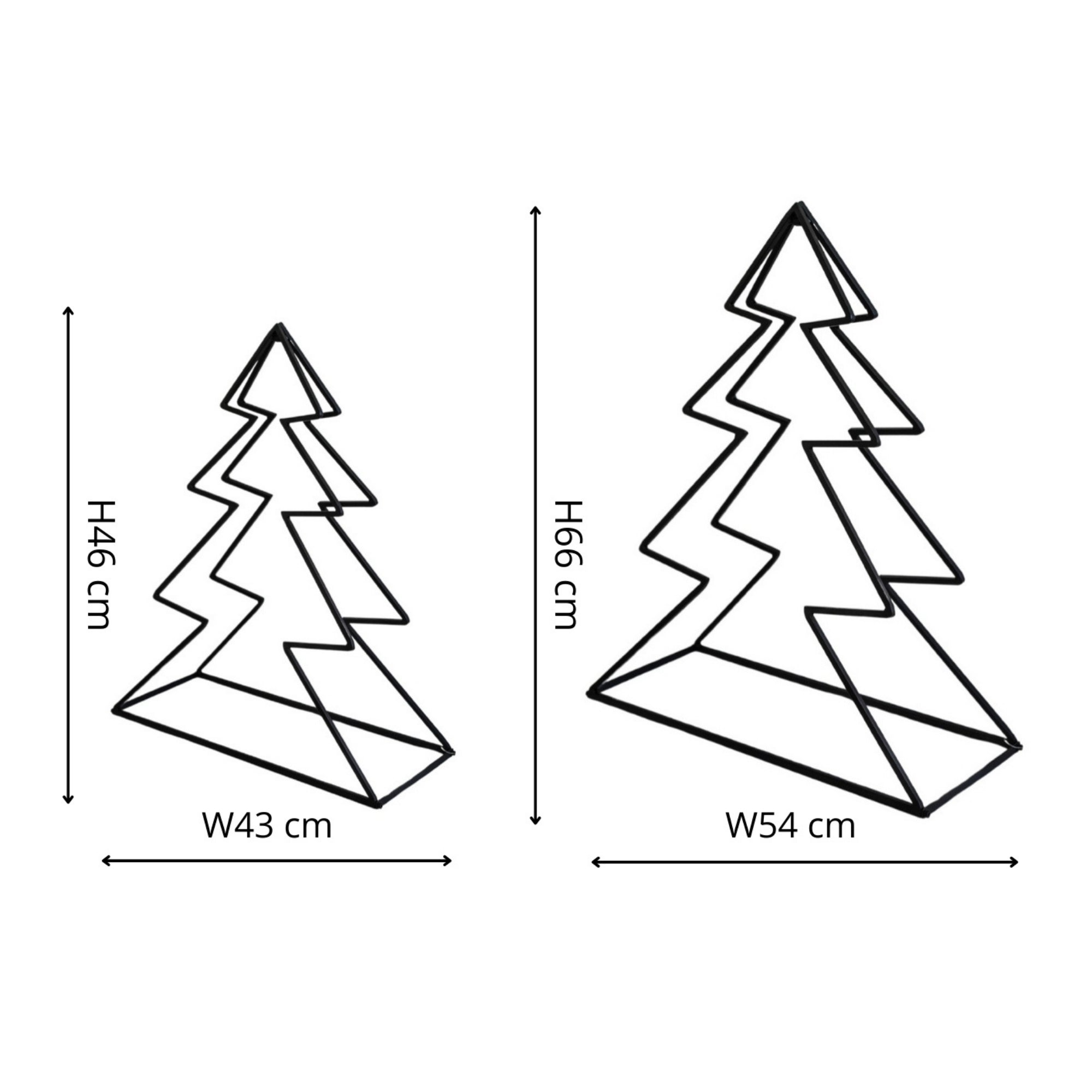 Tree Log Holder Black Set of 2