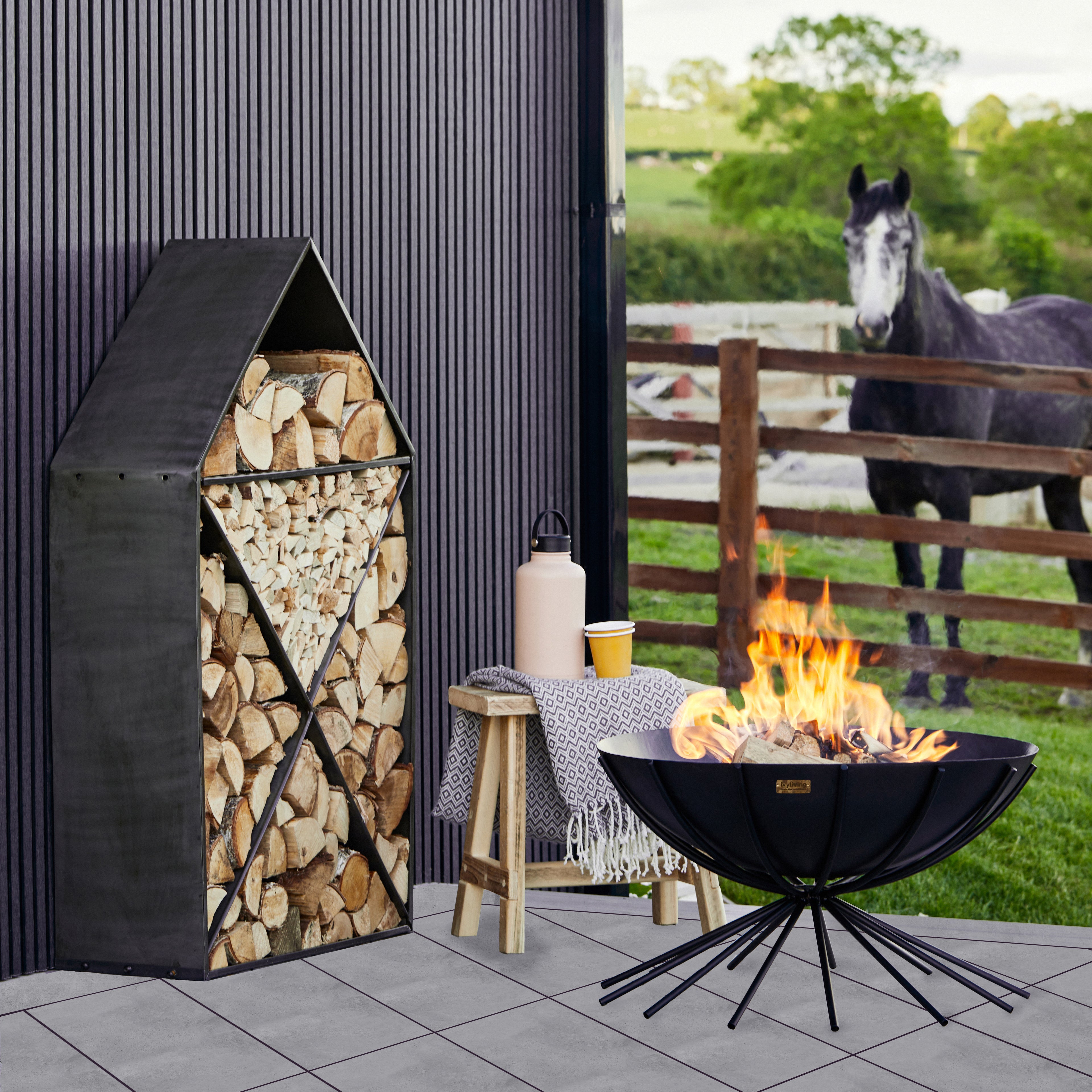 Outdoor Metal Dakota Firebowl