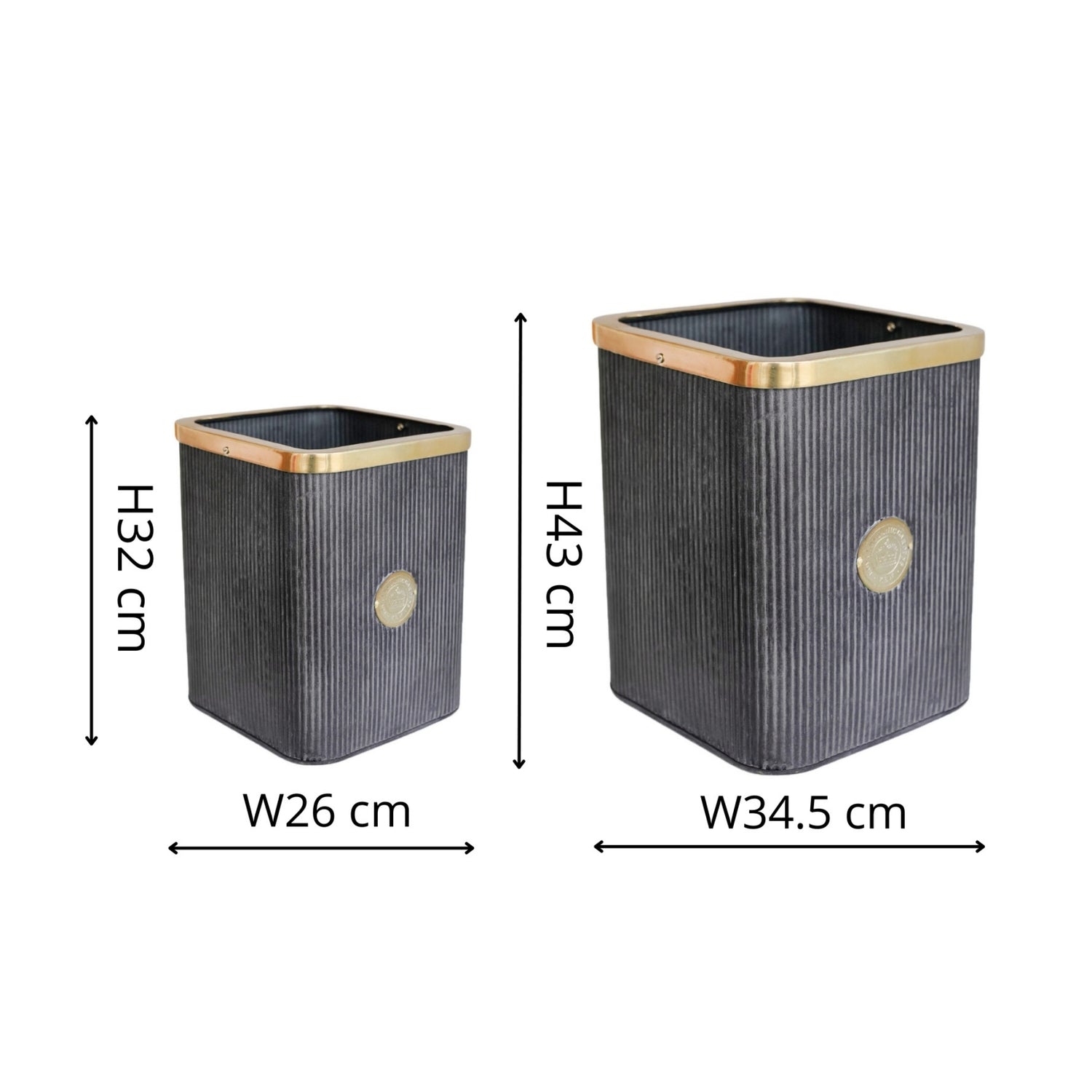 Kew Outdoor Antique Lead Richmond Planter Set of 2