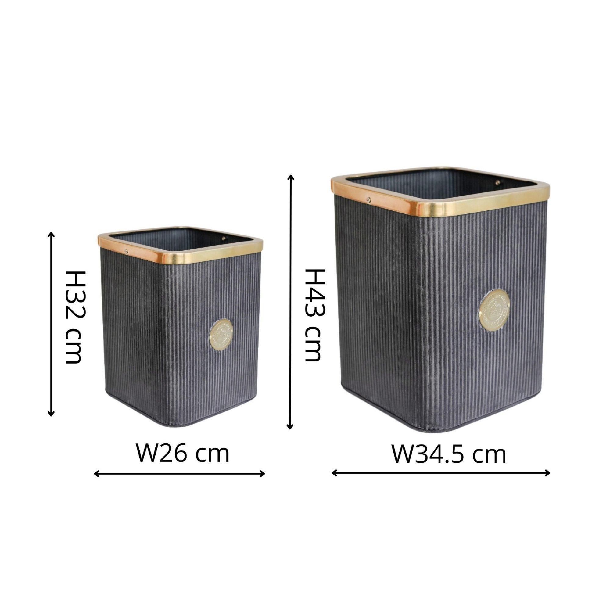 Kew Outdoor Antique Lead Richmond Planter Set of 2
