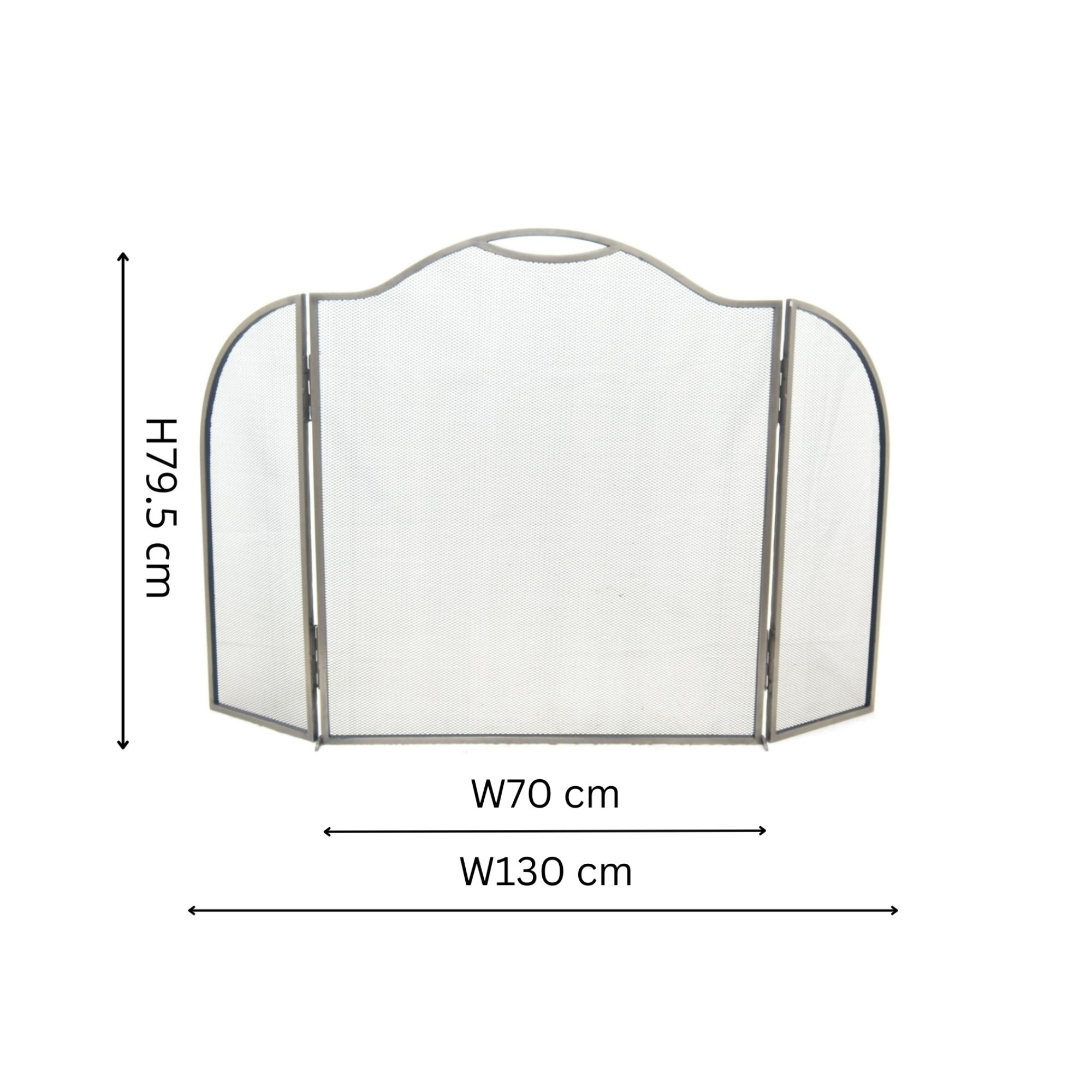 Pewter Curved Surround Fire Screen