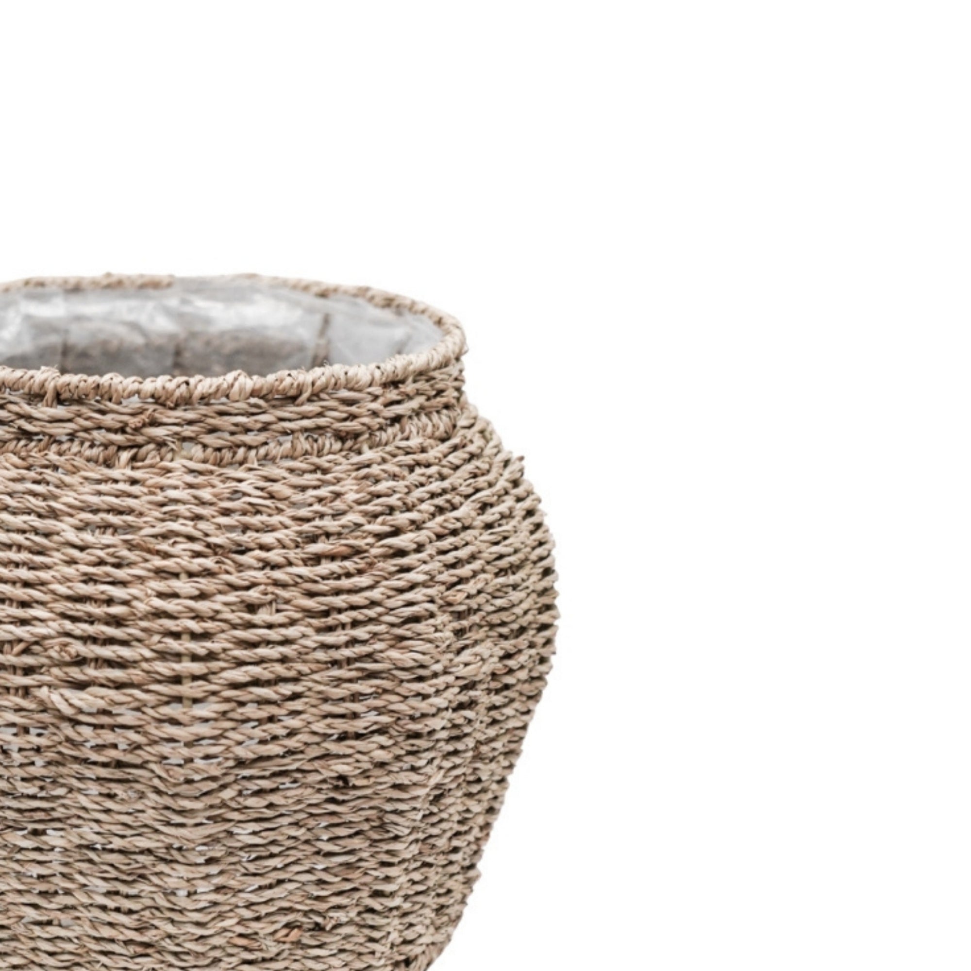 Tula Tapered Seagrass Planter Set of 2