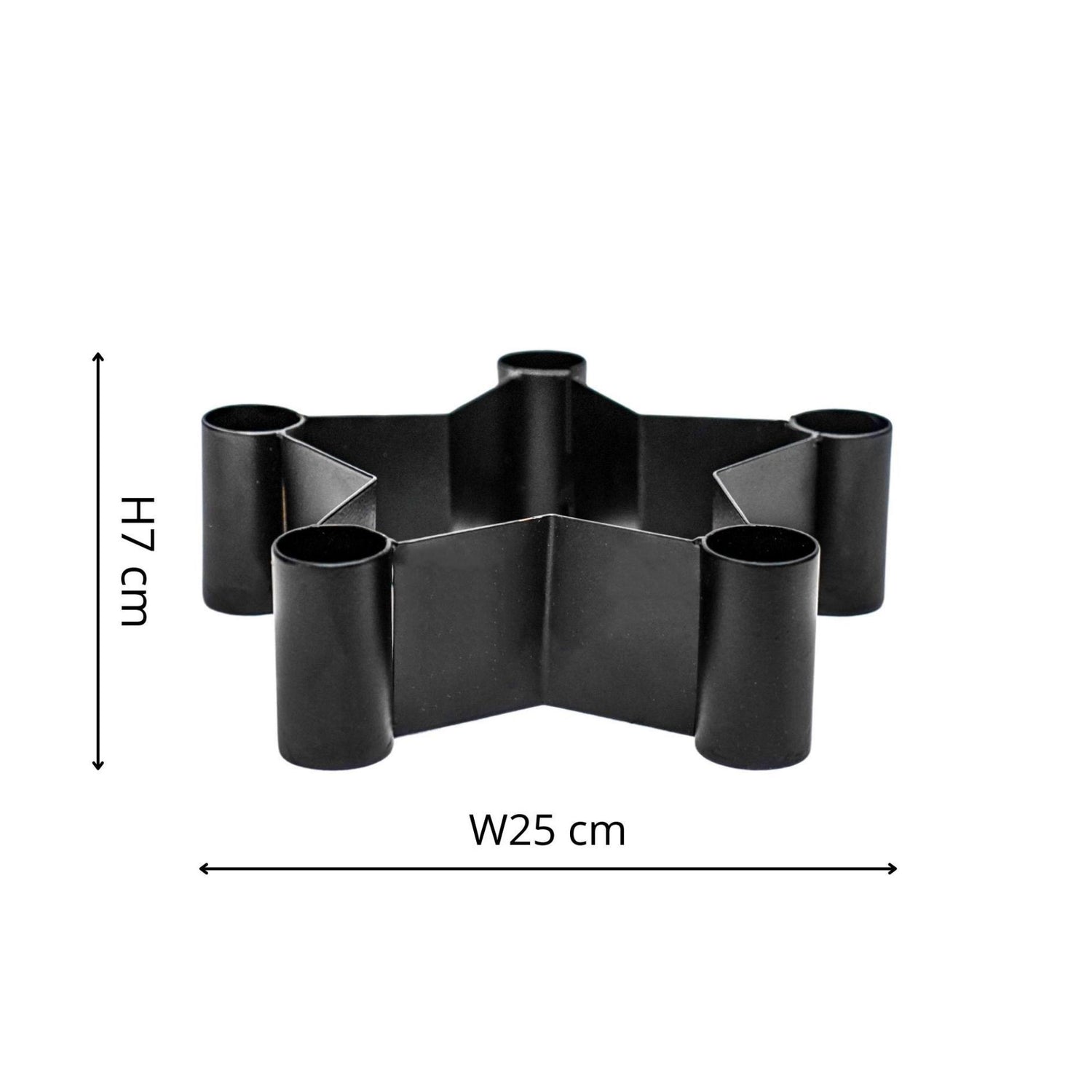 Bougeoir de table Star Centerpiece en noir