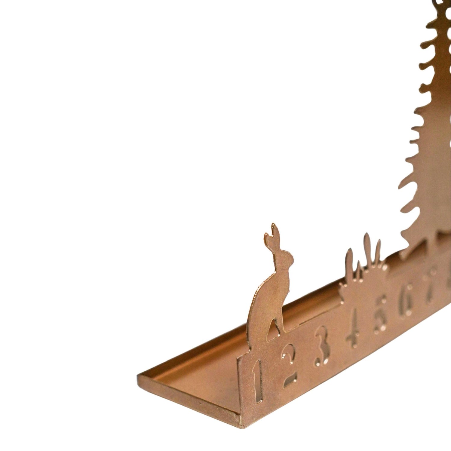 Advent Forest Tealight Centerpiece Metal Copper