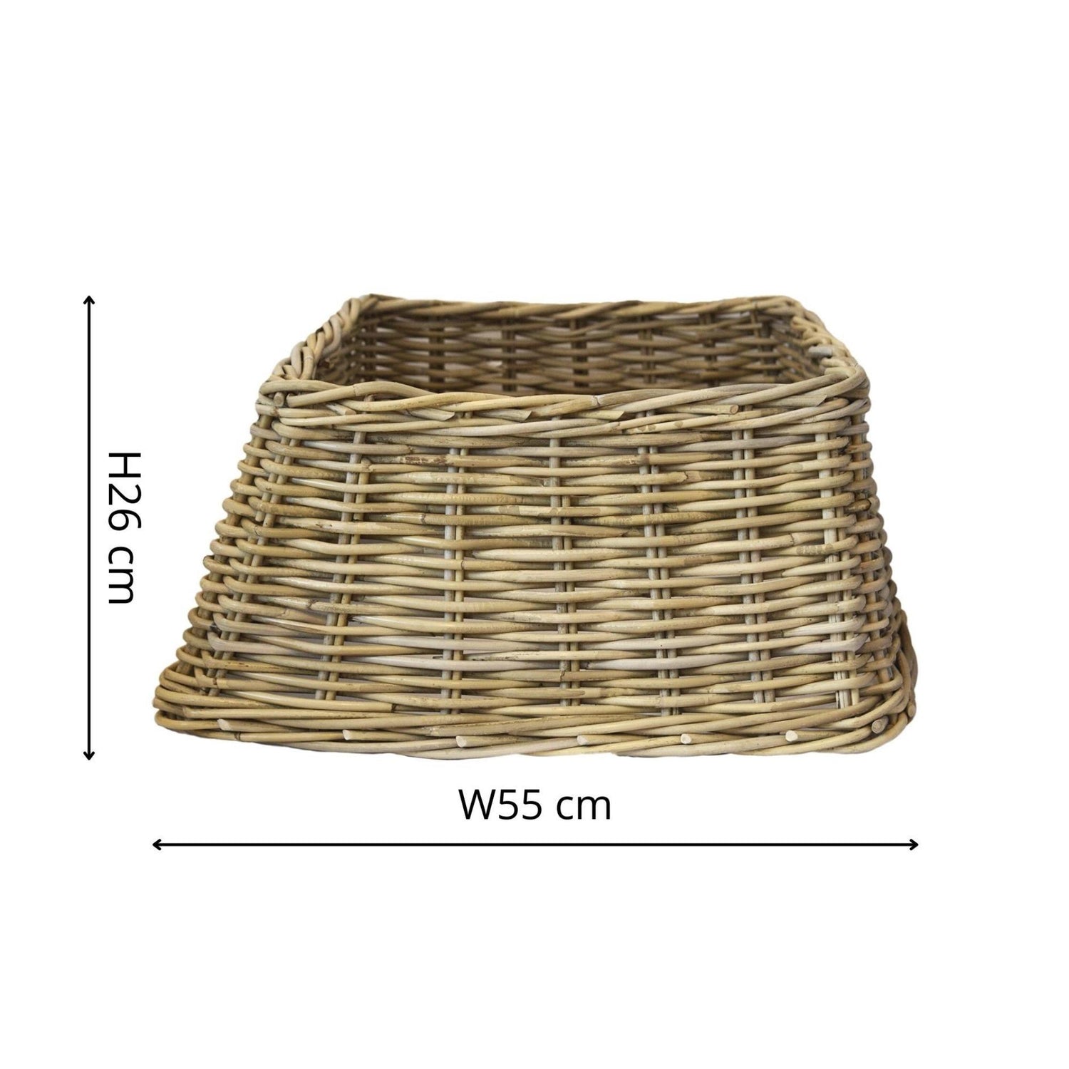 Suuri Wicker Tree Hame Square Kestävä