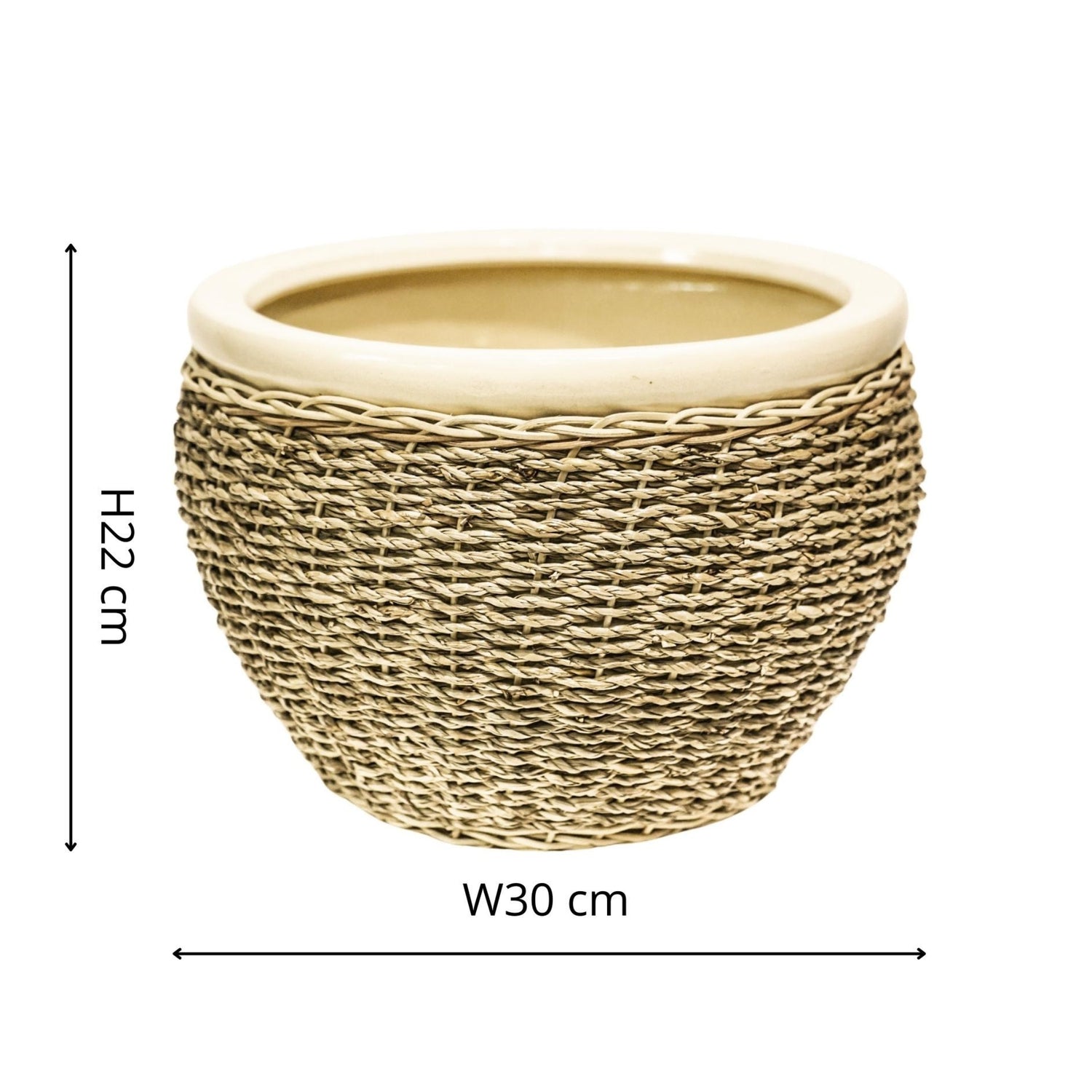 Seagrass Pot Cover Set of 2