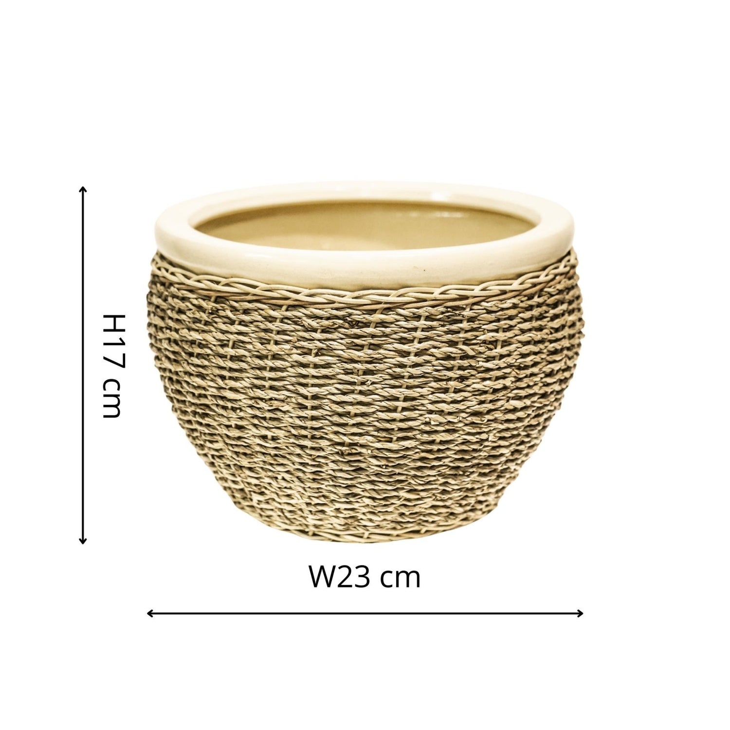 Seagrass Pot Cover Set of 2