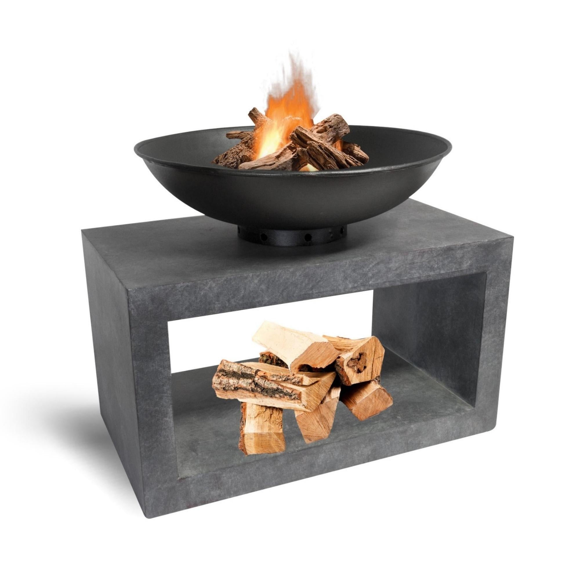 Firebowl & Rectangle Console