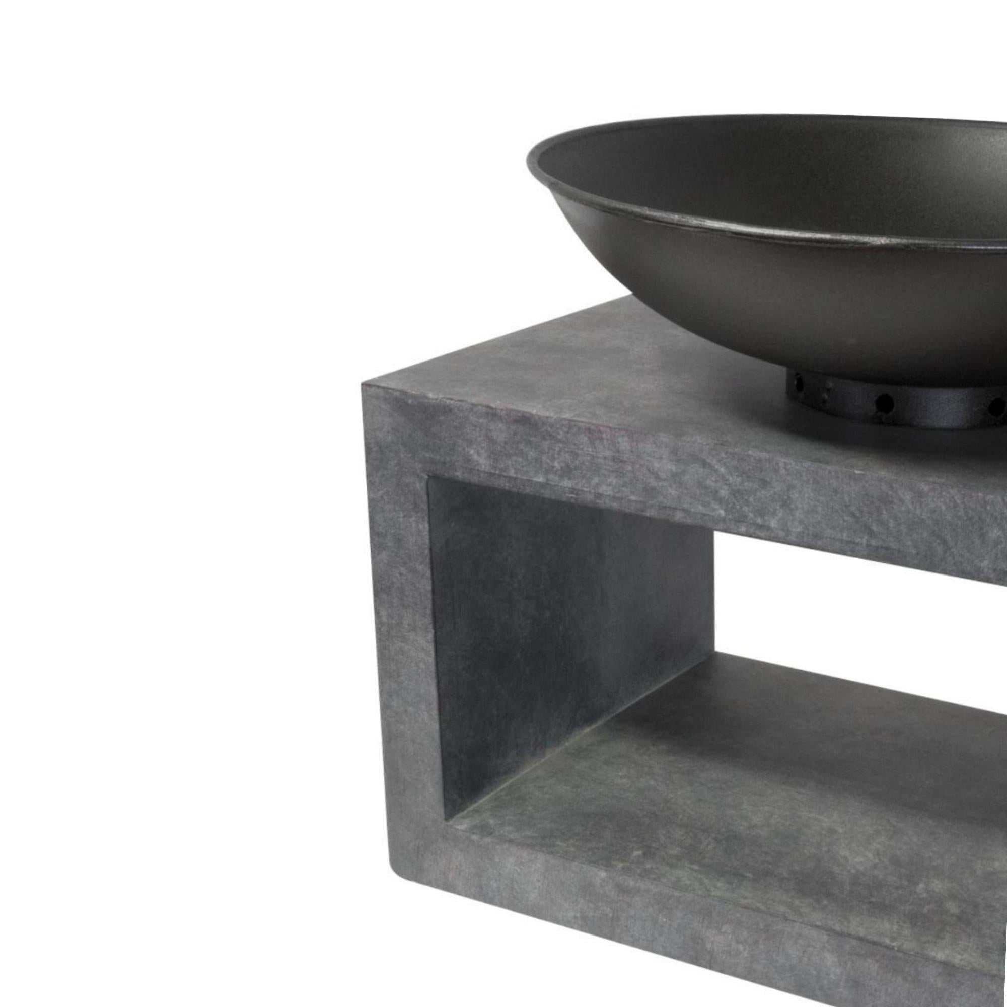 Firebowl & Rectangle Console