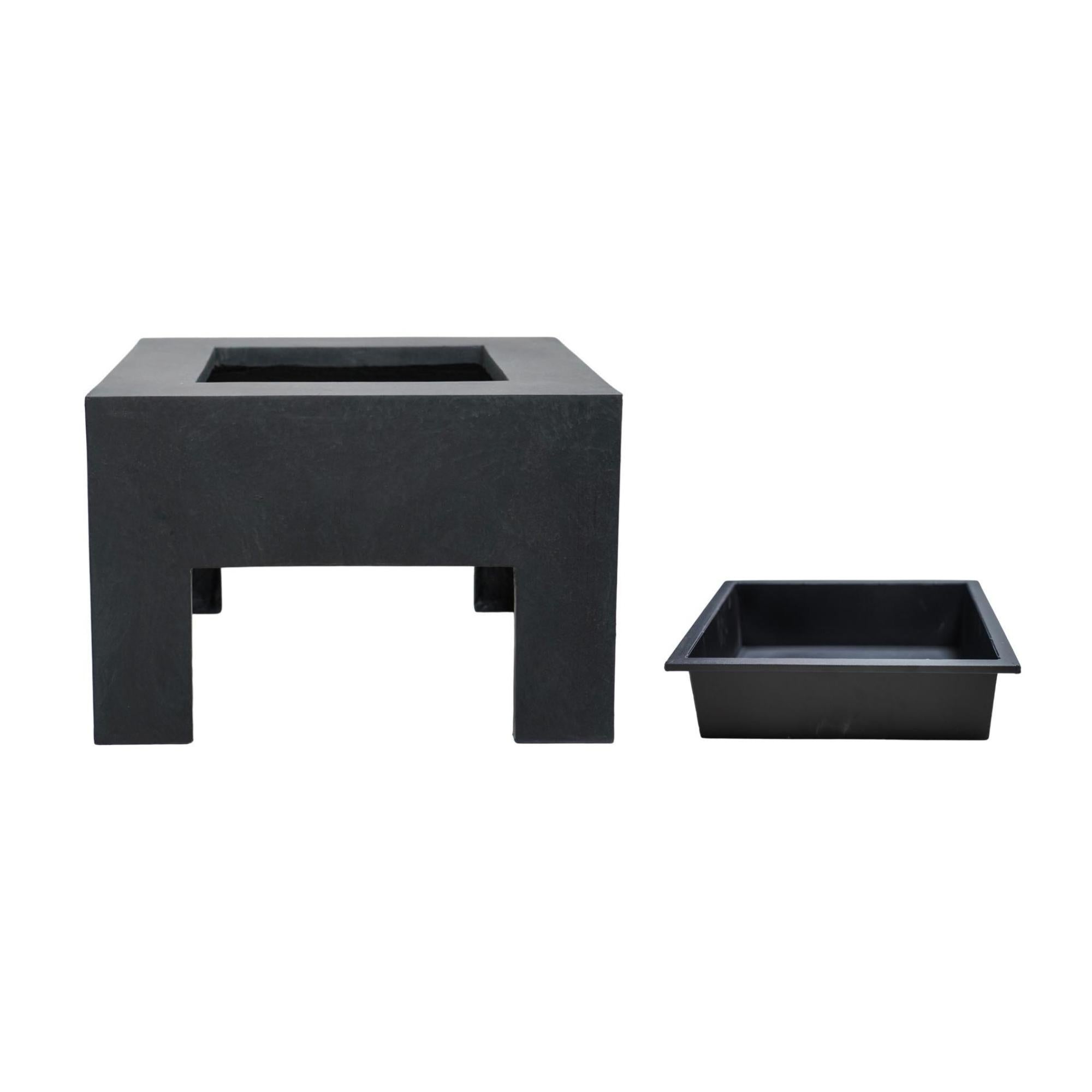 Square Firebowl & Square Console