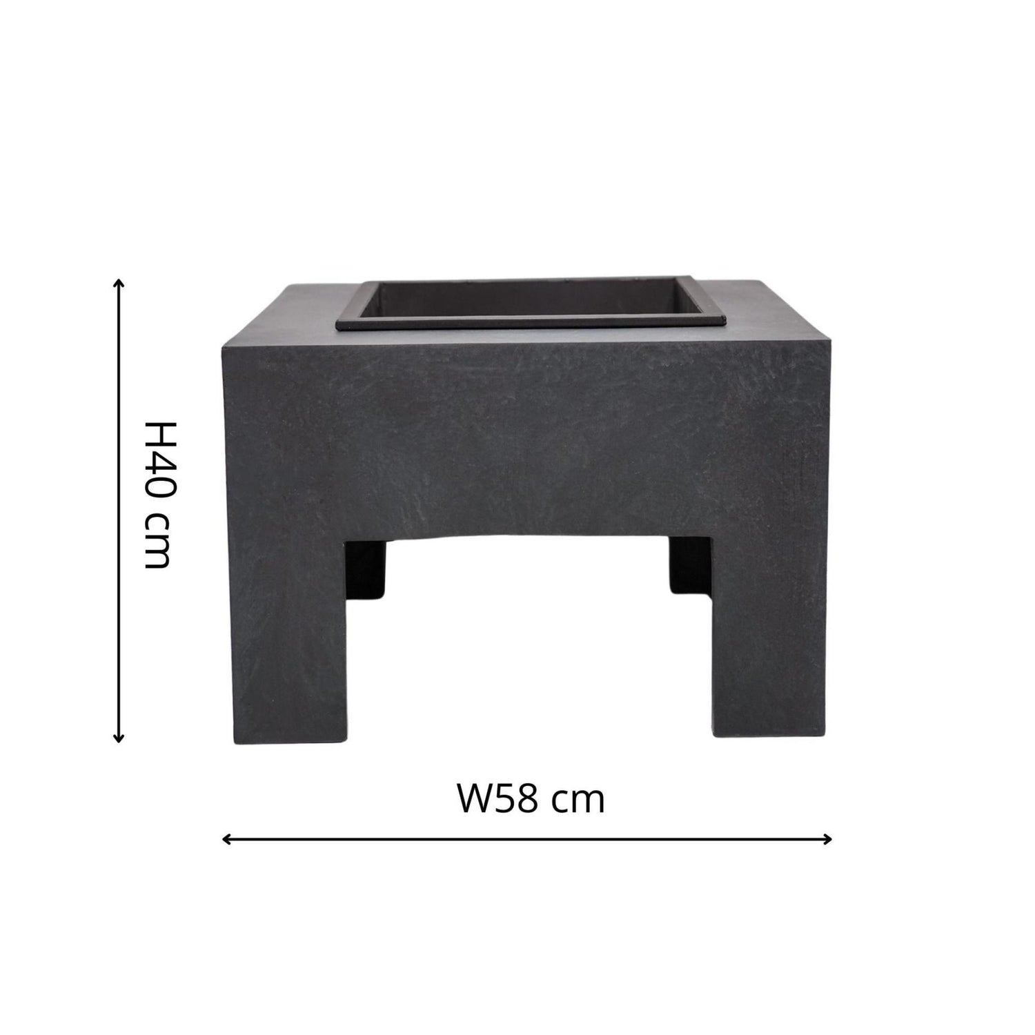 Square Firebowl & Square Console