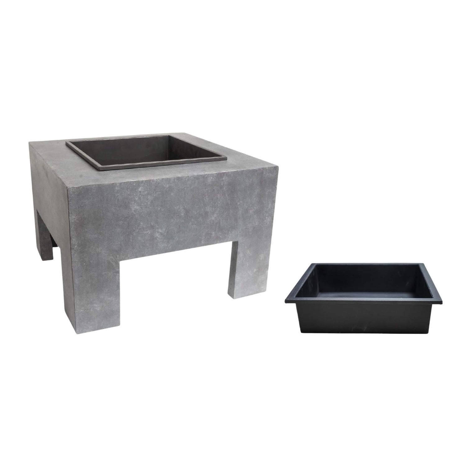 Square Firebowl & Square Console