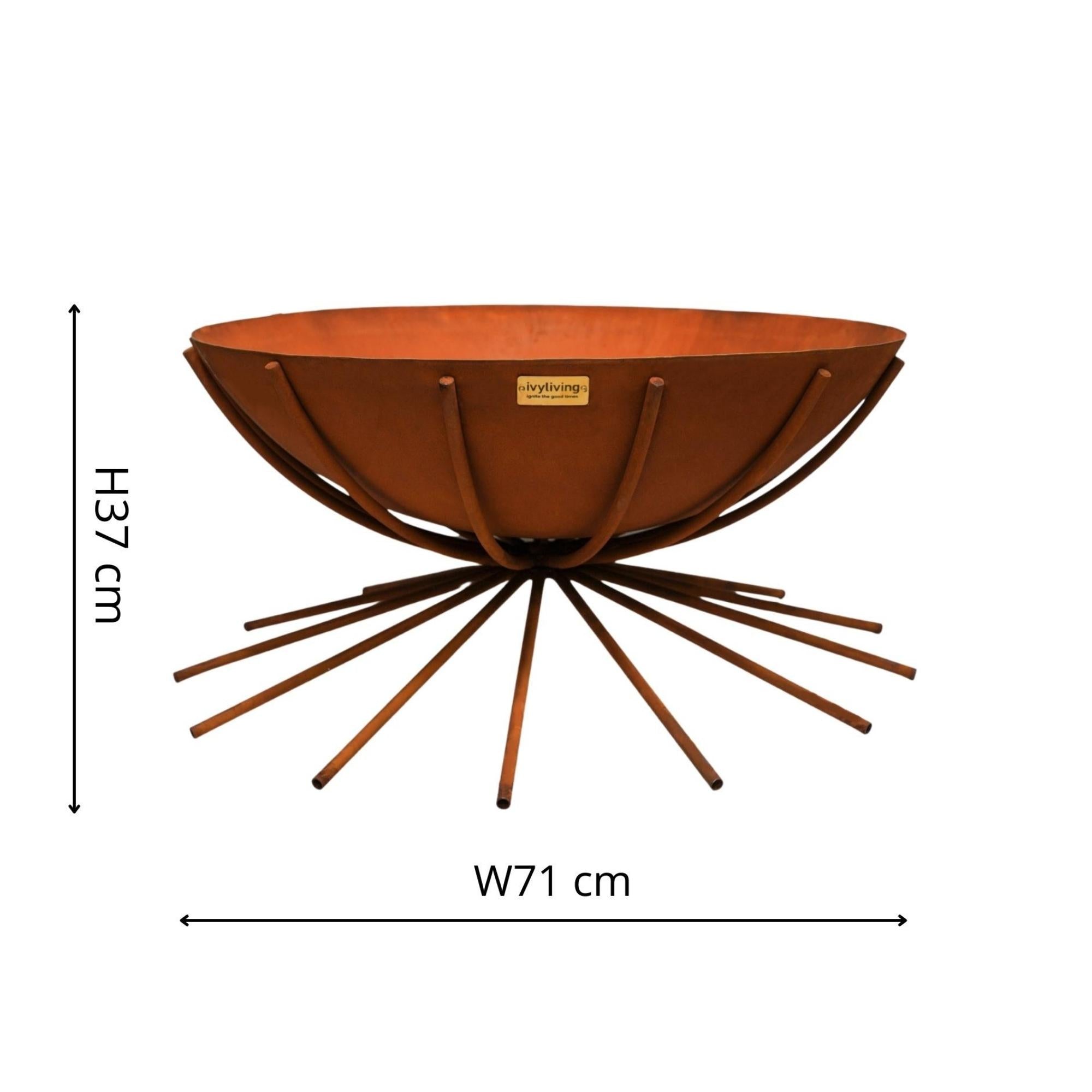 Outdoor Metal Dakota Firebowl