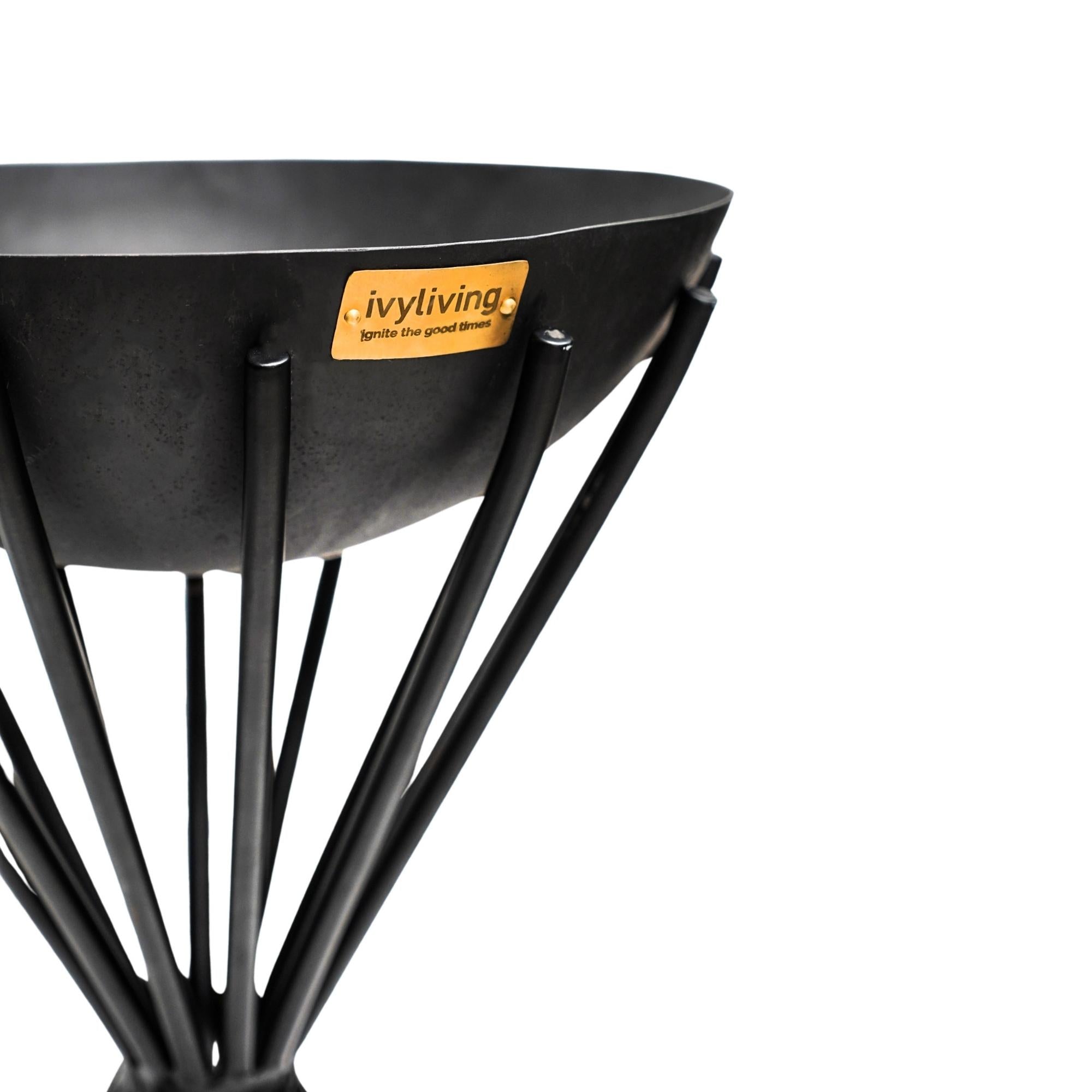 Outdoor Tall Metal Dakota Firebowl