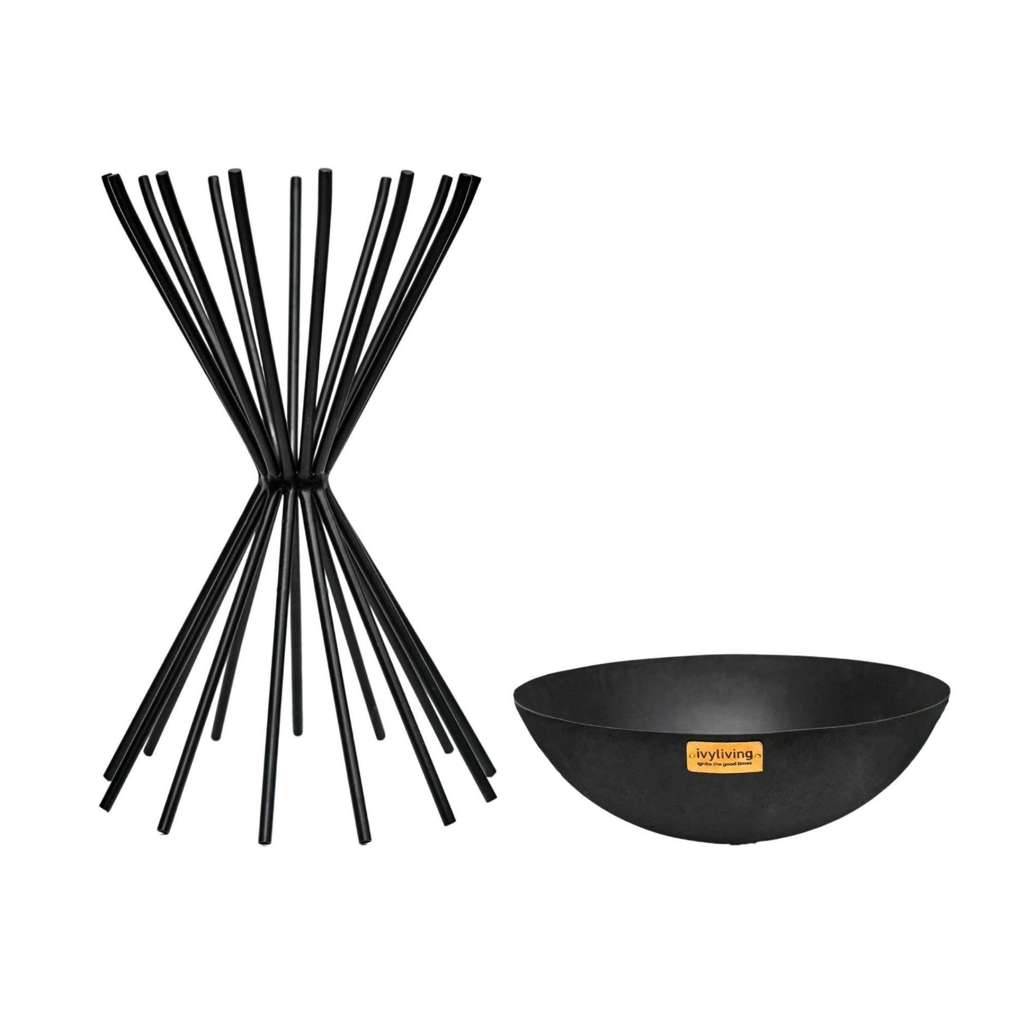 Outdoor Tall Metal Dakota Firebowl