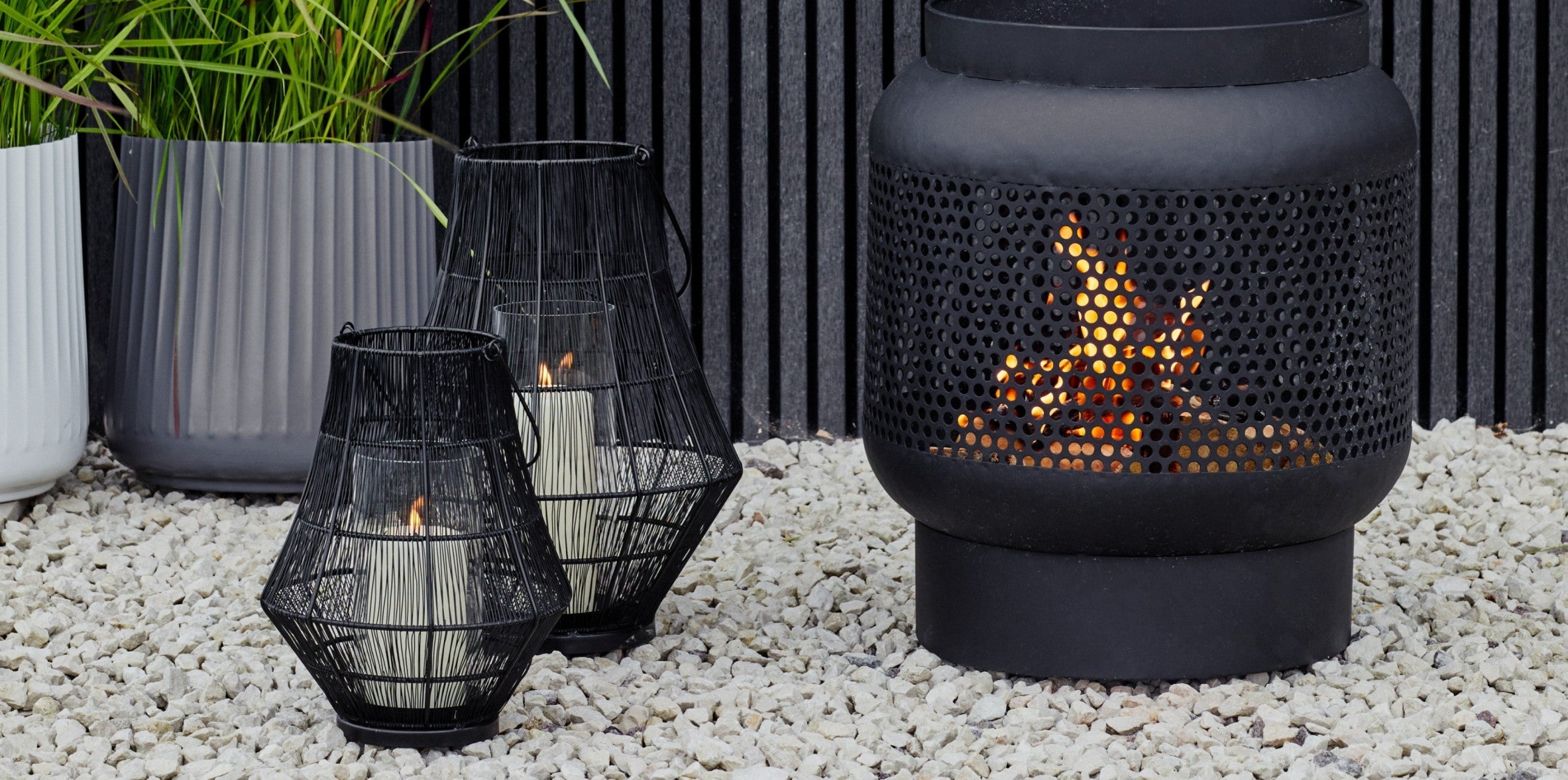 Ivyline outdoor lanterns can be used to transform your outdoor space