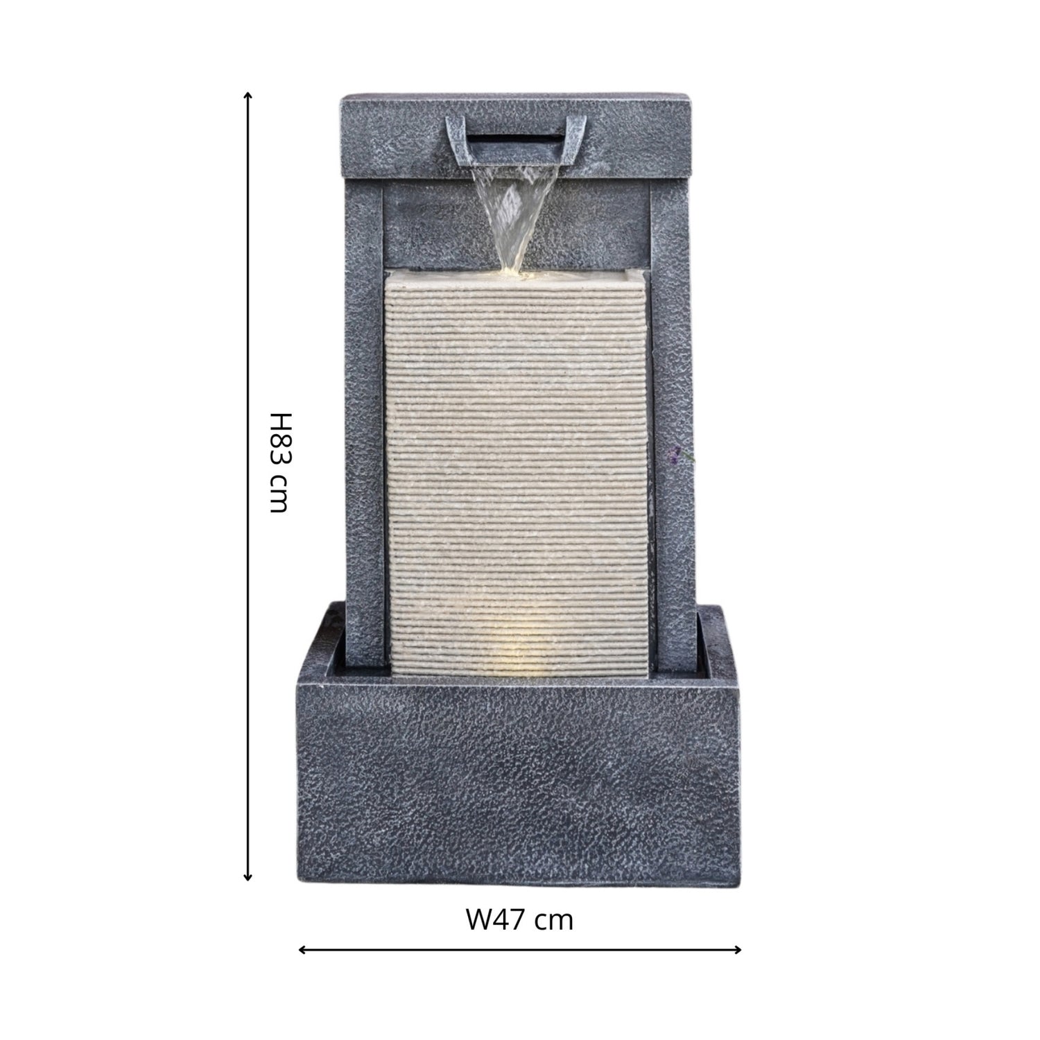 Outdoor Contemporary Cube Waterfeature