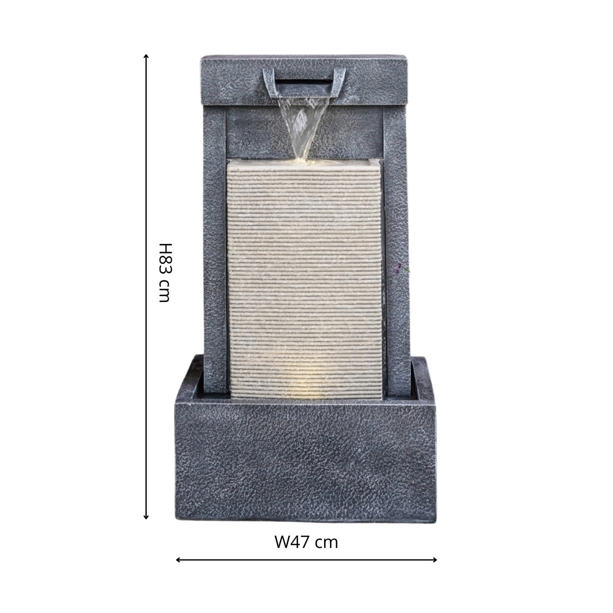 Outdoor Contemporary Cube Waterfeature