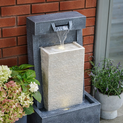 Outdoor Contemporary Cube Waterfeature