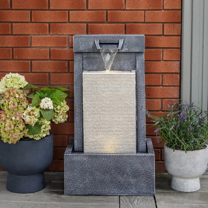 Outdoor Contemporary Cube Waterfeature