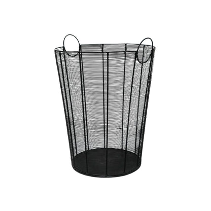 Black Contemporary Log Basket