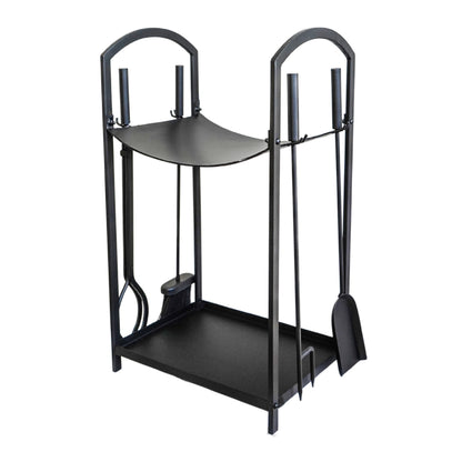 Curved Log Holder with Companion Set