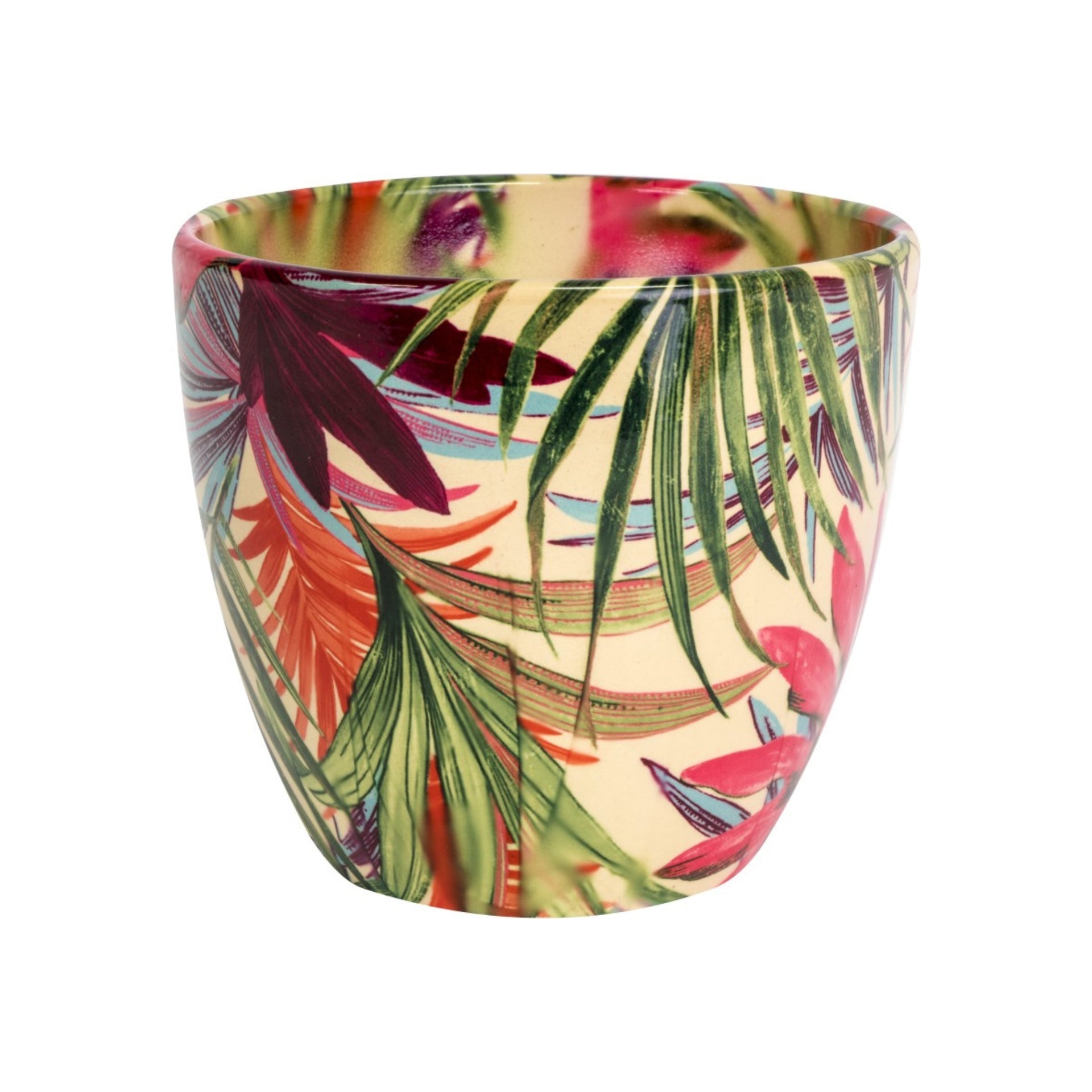 Ivyline Pot De Fleurs D'intérieur Monza Tropical Floral H17 Cm