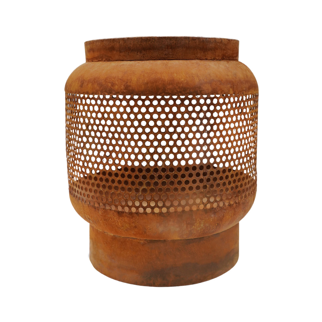 Private Sale - Rust Outdoor Tall Buttermere Basket Fire Pit