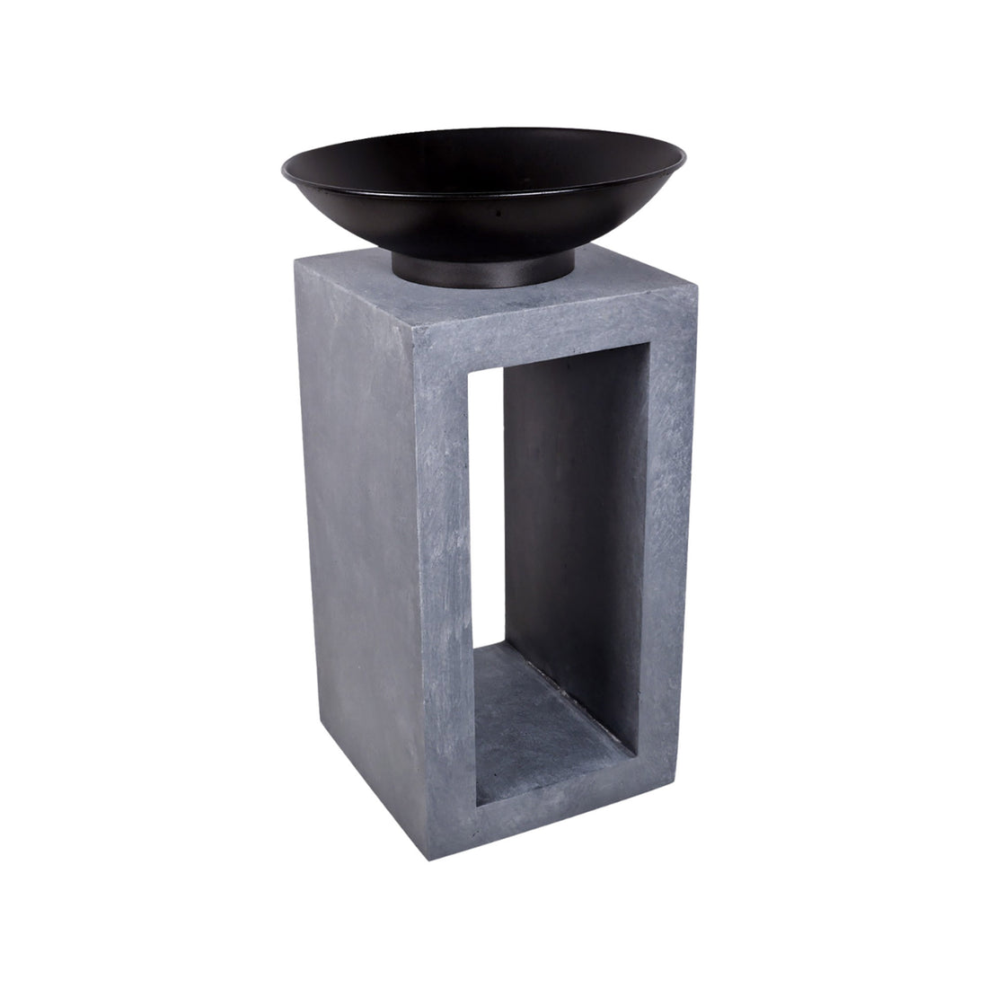 Fire Pit &amp; Square Console Cement