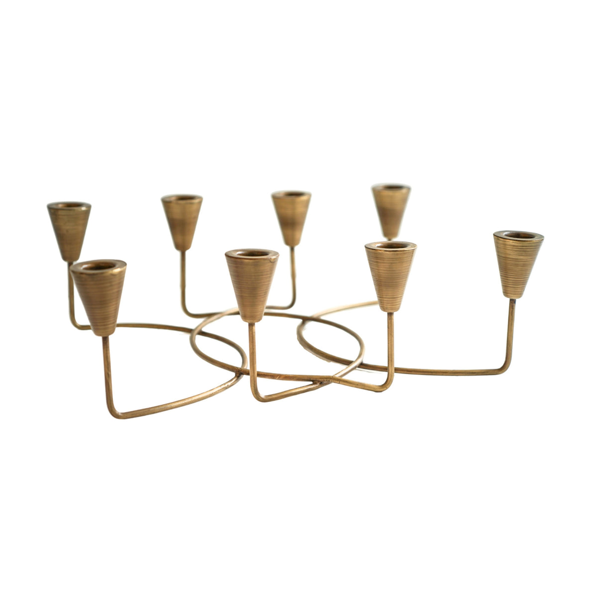 Antique Circular 8 Pc Candle Holder