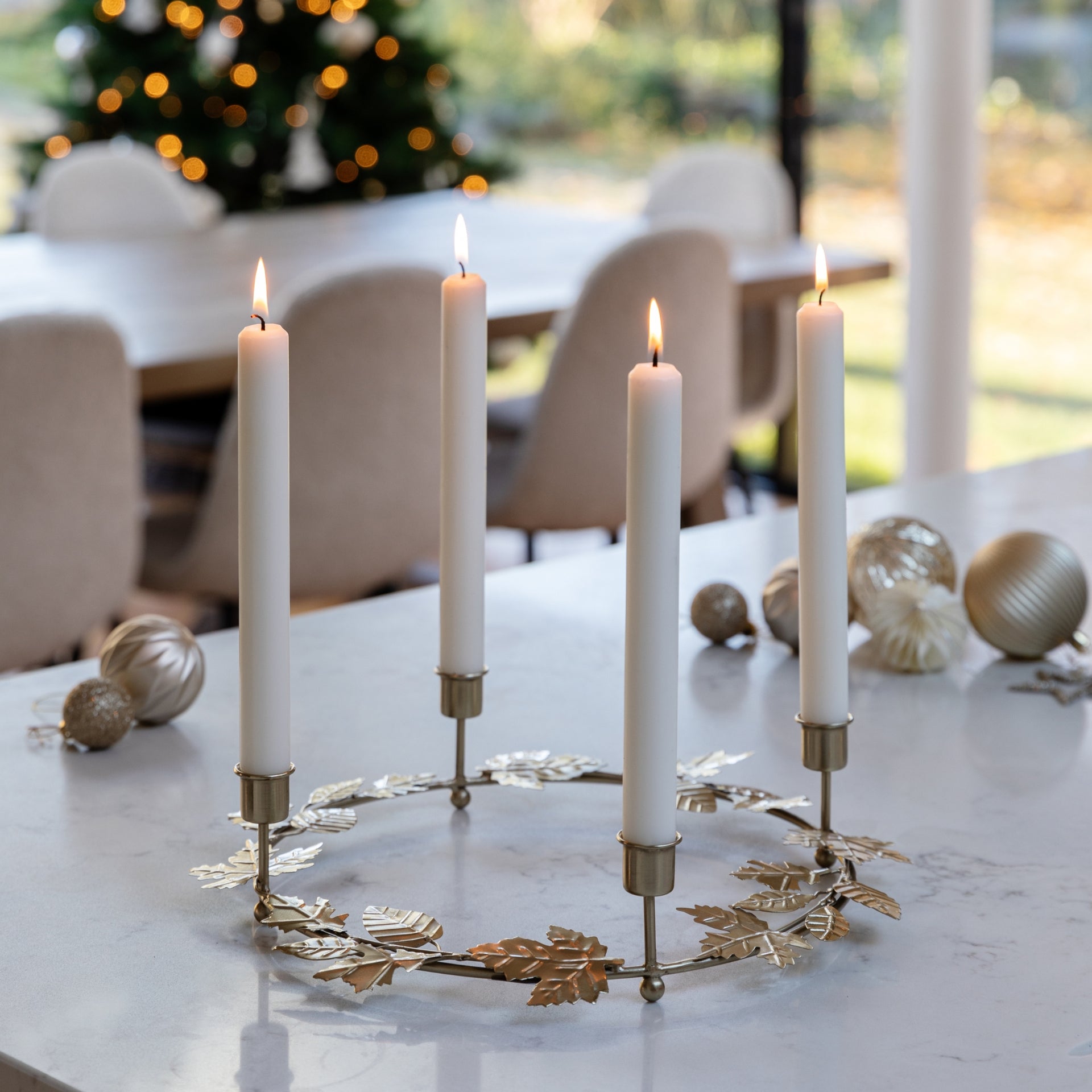 Autumn Wreath Candle Holder Centrepiece