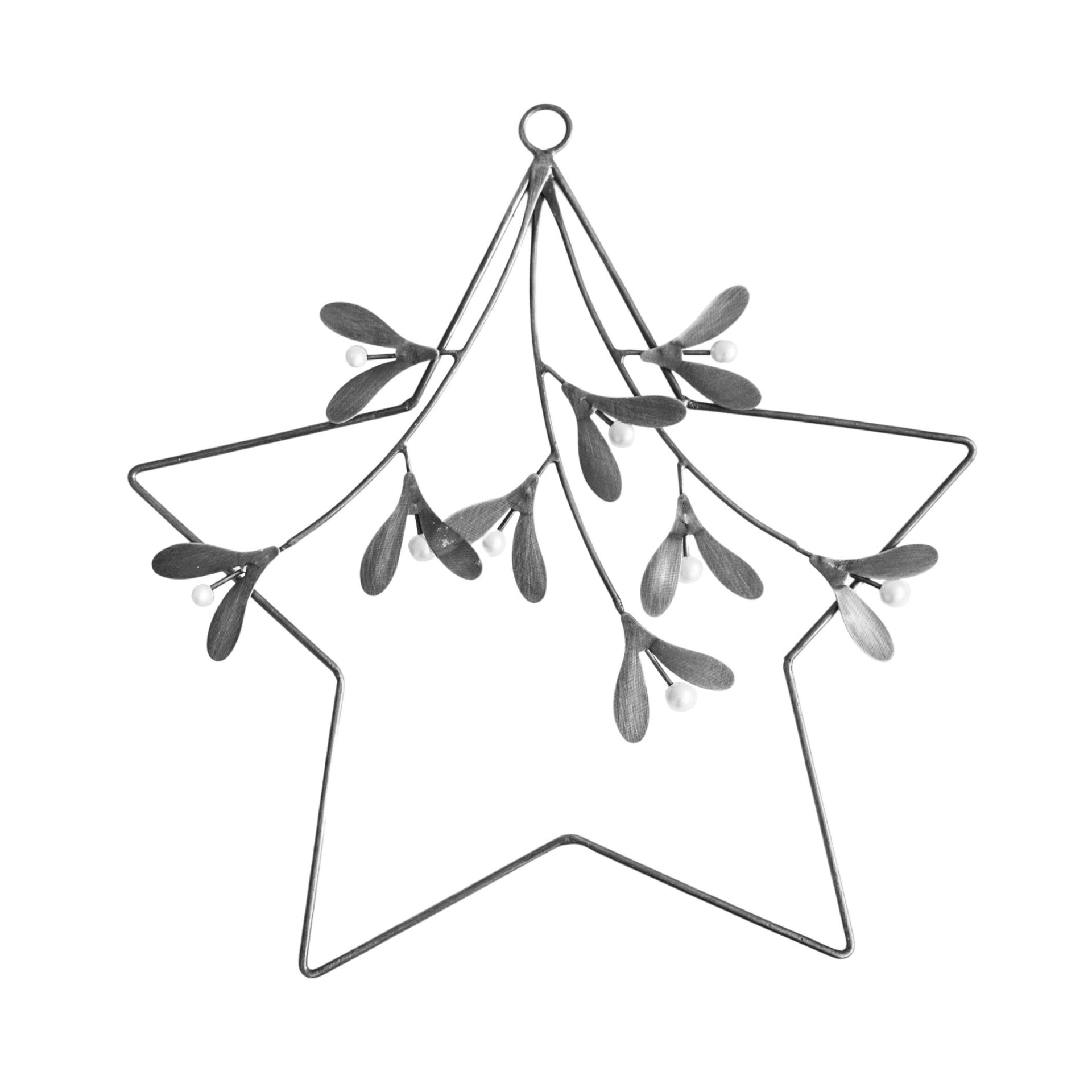 Star Mistletoe Wreath
