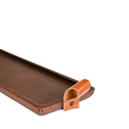 Harvey Walnut Wooden Candle Tray