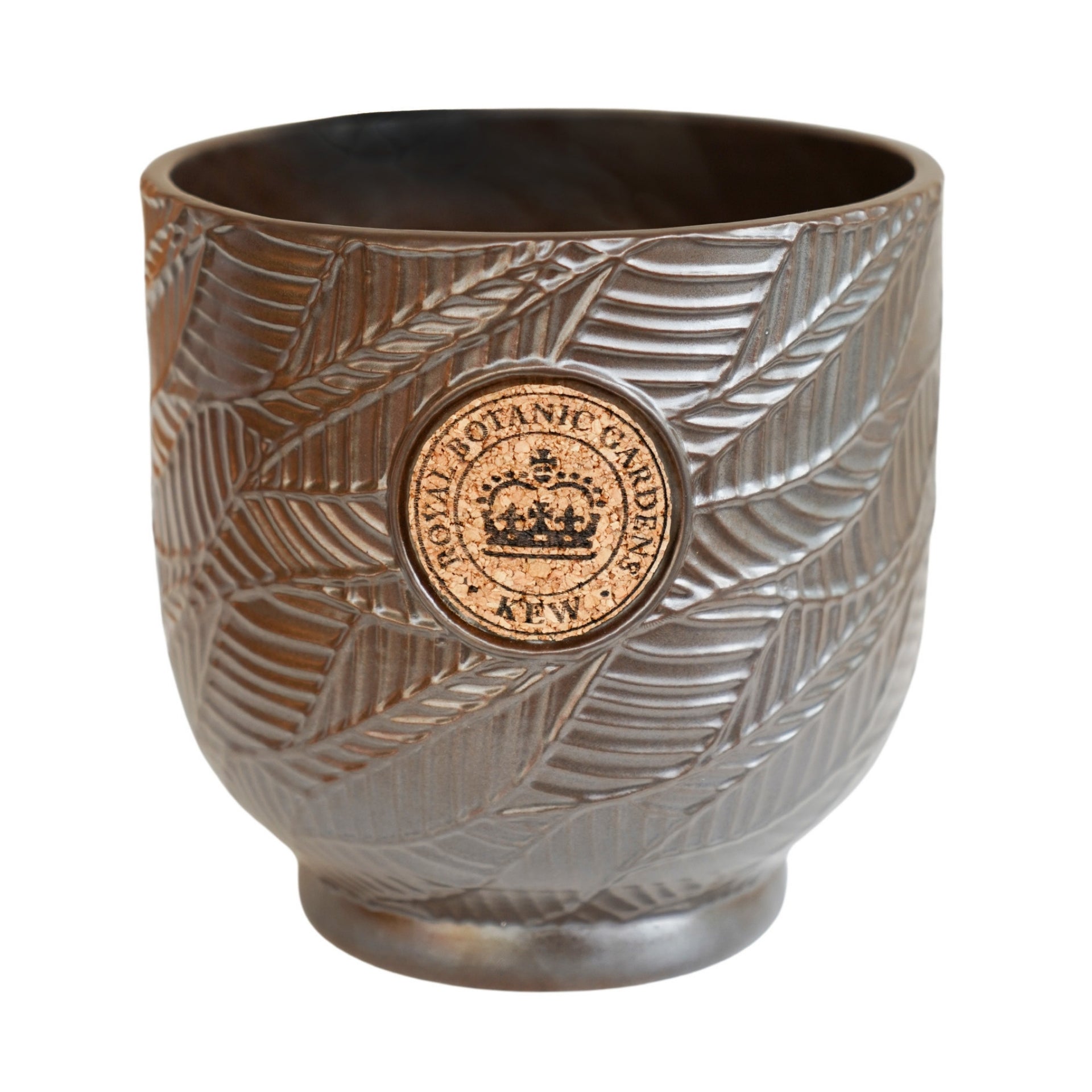 Kew Leaf Embossed Cork Planter