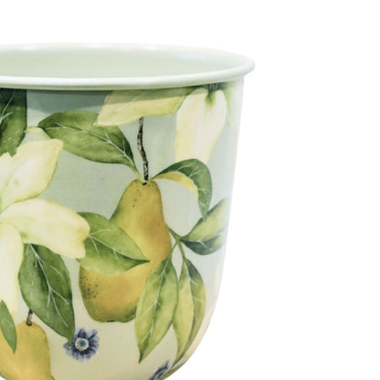 Maisie Pear &amp; Lily Metal Planter Set of 2