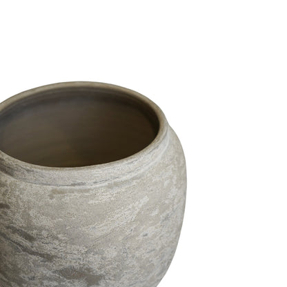 Milos Rustic Round Planter