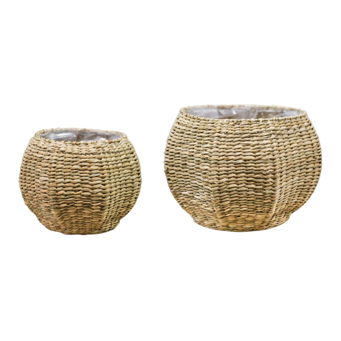 Norwick Seagrass Pumpkin Basket Set of 2