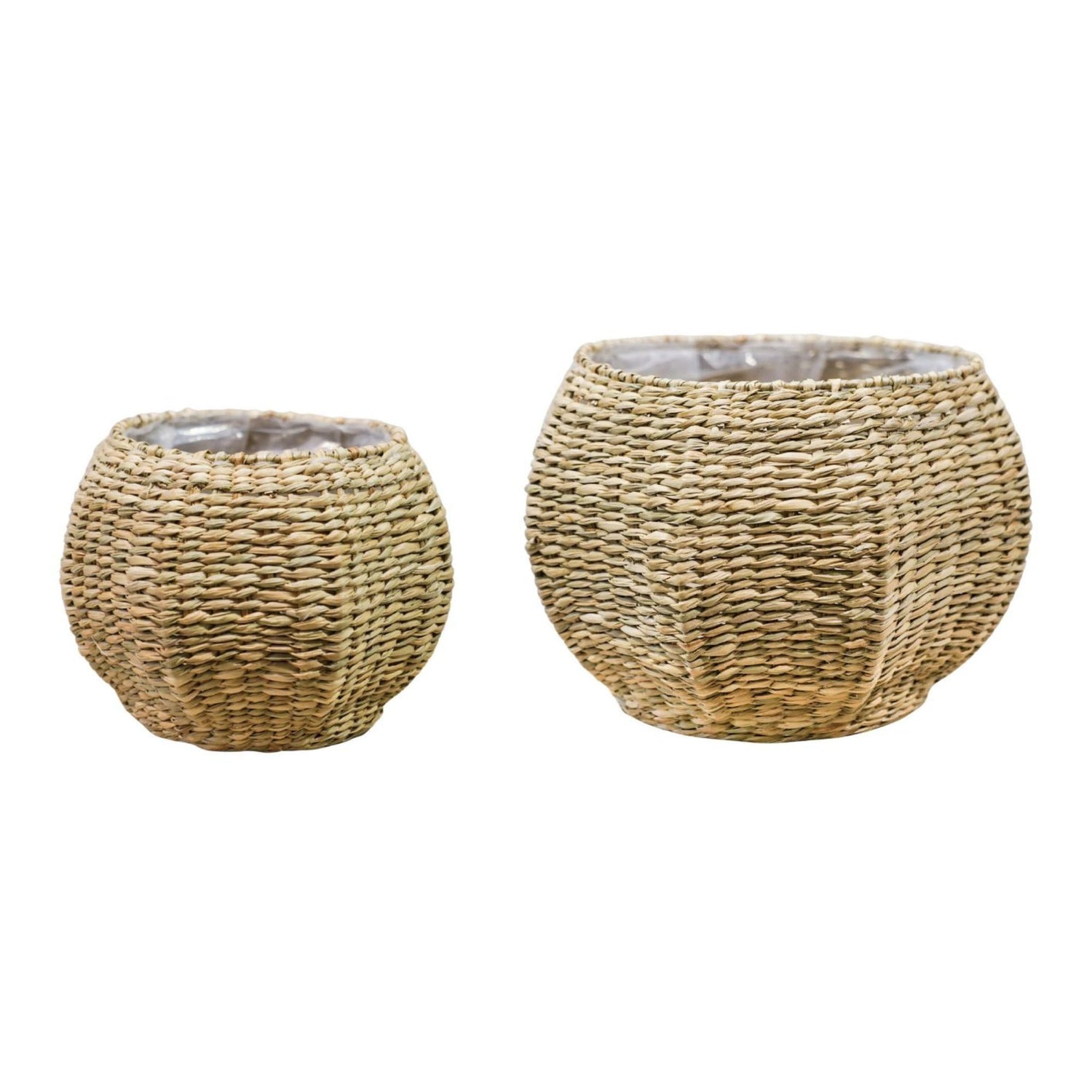 Norwick Seagrass Pumpkin Basket Set of 2