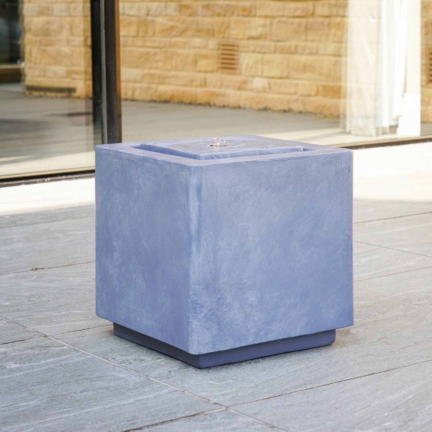 Outdoor Elite LED Cube Waterfeature Cement