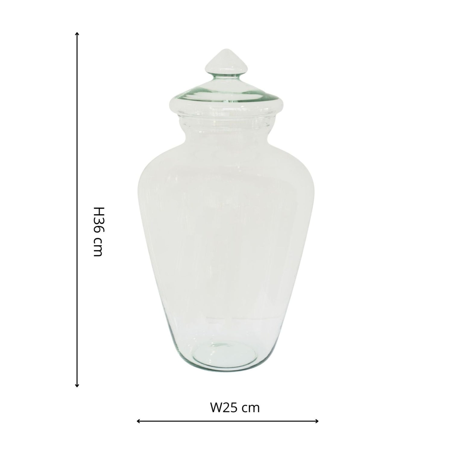 Teardrop Glass Lid Terrarium