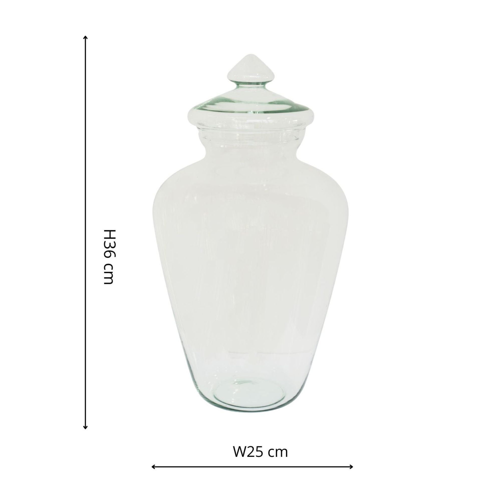 Teardrop Glass Lid Terrarium