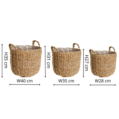 Tenno Natural Basket Set of 3